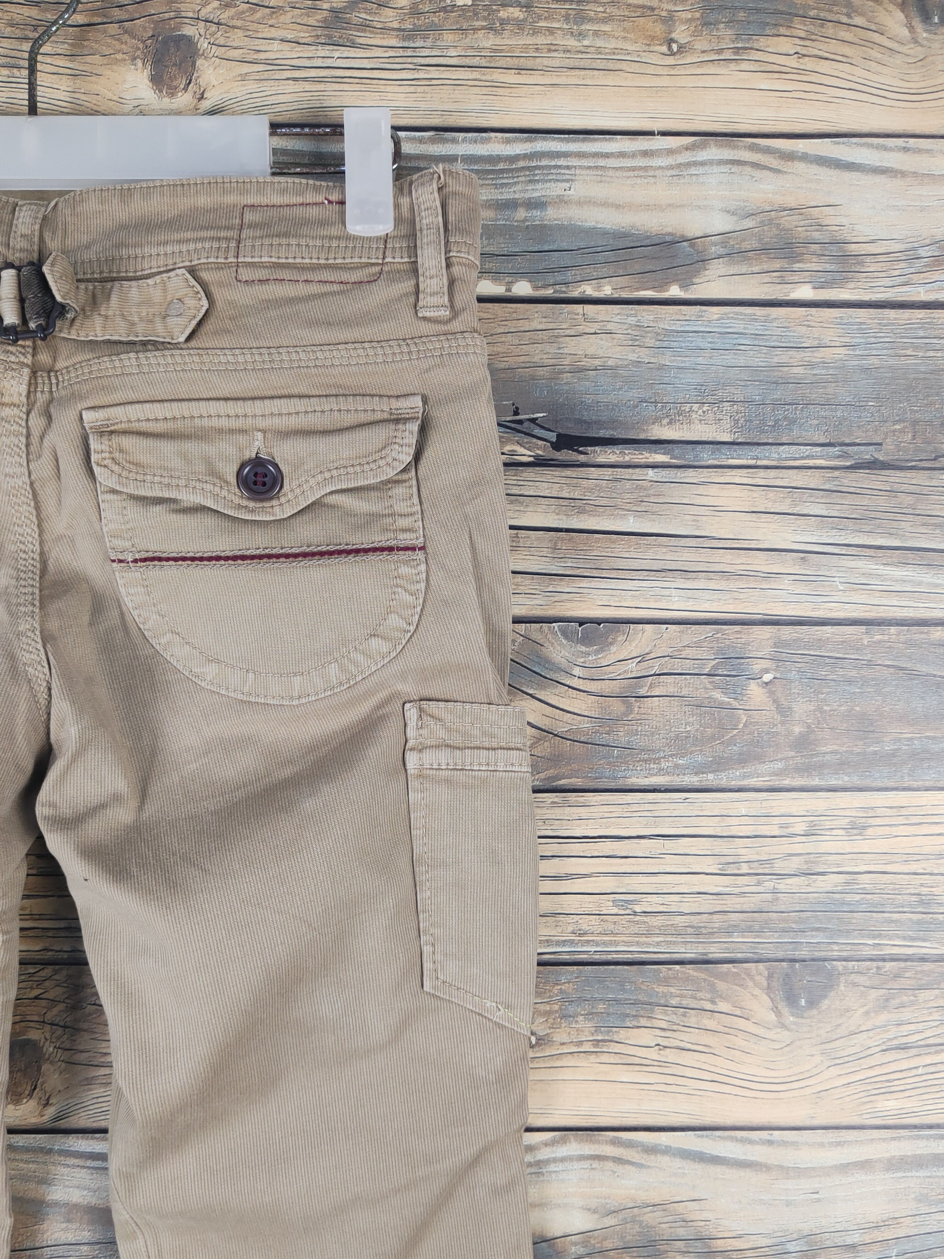 Japanese Brand DL Betty Smith Beige Multipocket Cargo Pants #1532 Size 29" - 11 Thumbnail