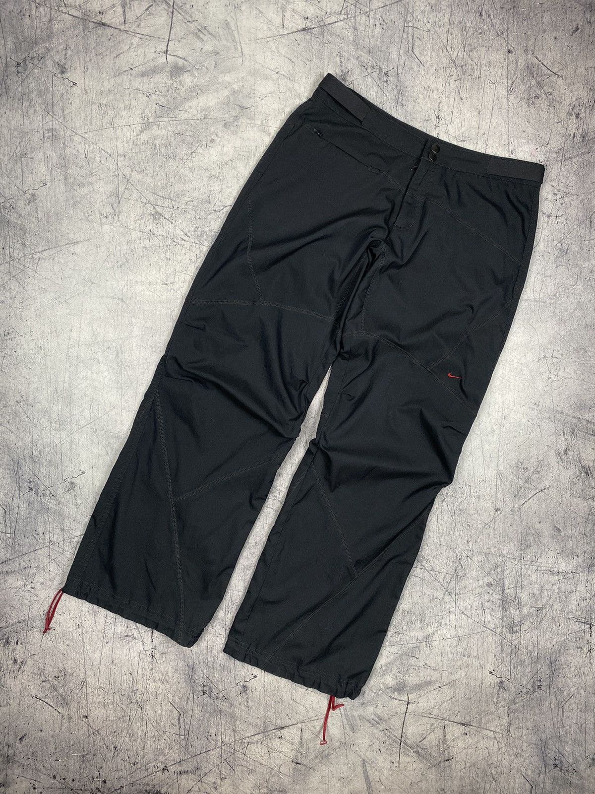 Nike × Vintage Vintage Nike Drill Joggers Pants Size 34" / US 12 / IT 48 - 2 Thumbnail