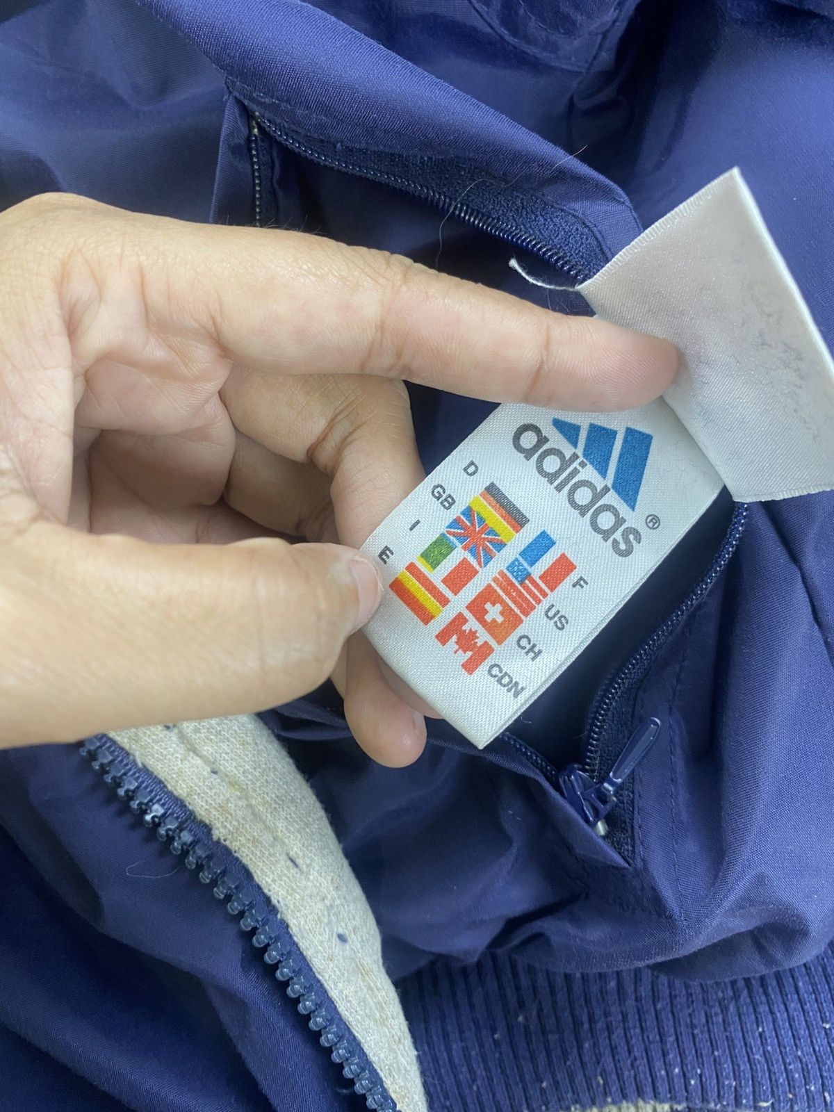 Adidas × Vintage Vintage Y2K Adidas 3 Striped Reversible Hoodie Jacket Size US XL / EU 56 / 4 - 14 Thumbnail