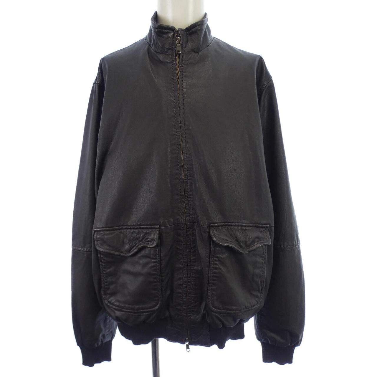 Other Other D'AMICO Leather Jacket Leather Outerwear DUTY FREE for USA Size ONE SIZE - 1 Thumbnail