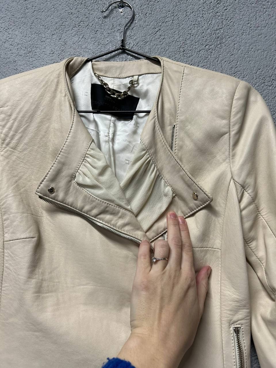 Elisabetta Franchi Elisabetta Franchi womens leather / silk jacket IT 42 / M Size M / US 6-8 / IT 42-44 - 11 Thumbnail