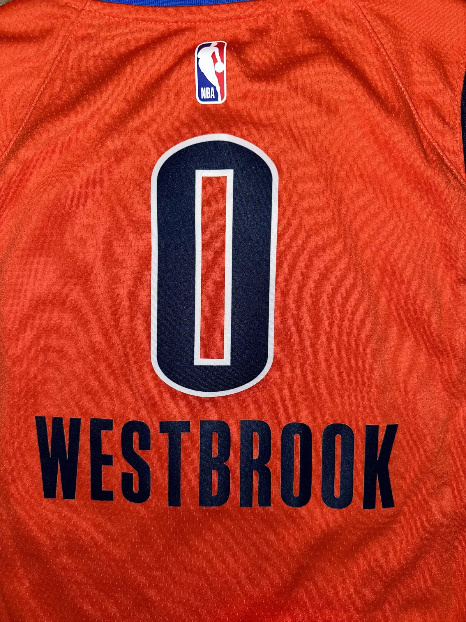 Nike Nike NBA Bg Youth okc City Thunder Westbrook Swingman Jersey Size US L / EU 52-54 / 3 - 6 Thumbnail