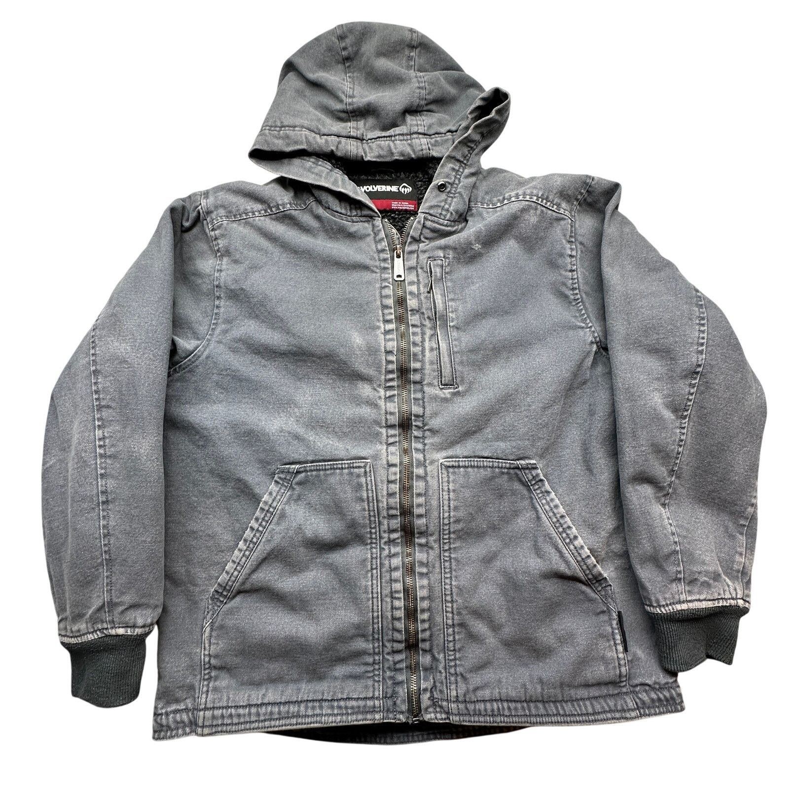 Wolverine Wolverine Sherpa Fleece Lined Duck Canvas Jacket Mens Medium Size US M / EU 48-50 / 2 - 1 Thumbnail