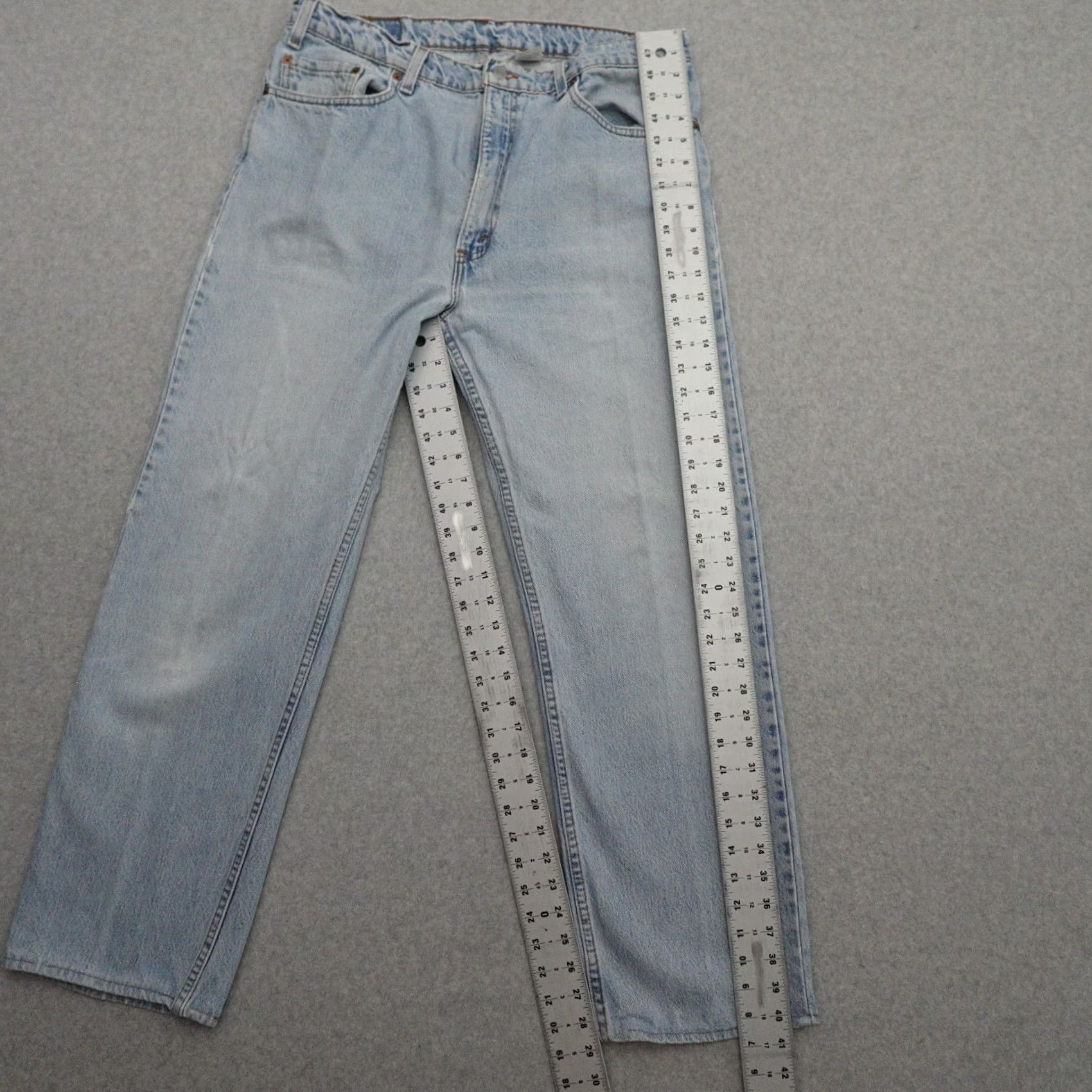 Levi's VTG Levi’s 505 Mens Jeans 38 (38X29) Light Blue Straight Denim 90s Blue Mens Size US 38 / EU 54 - 3 Thumbnail
