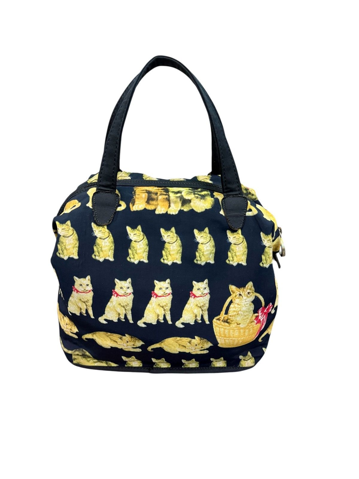 Versace Jeans Couture RARE VINTAGE VERSACE 90s REALIZZATO ALL ABOUT CATS HANDBAG Size ONE SIZE - 10 Thumbnail
