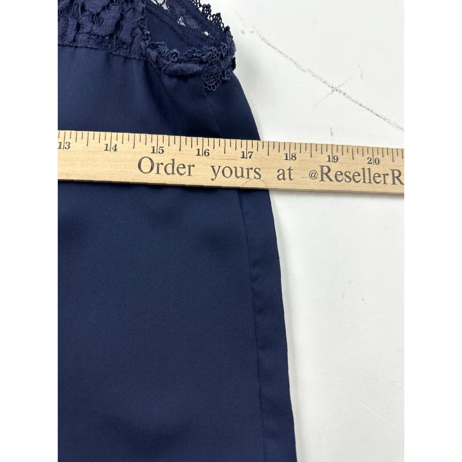 Anthropologie Paper Crane Shirt Women’s S Blue Lace Top Sleeveless Mock Neck Pullover Casual Tank Blouse Size S / US 4 / IT 40 - 7 Thumbnail