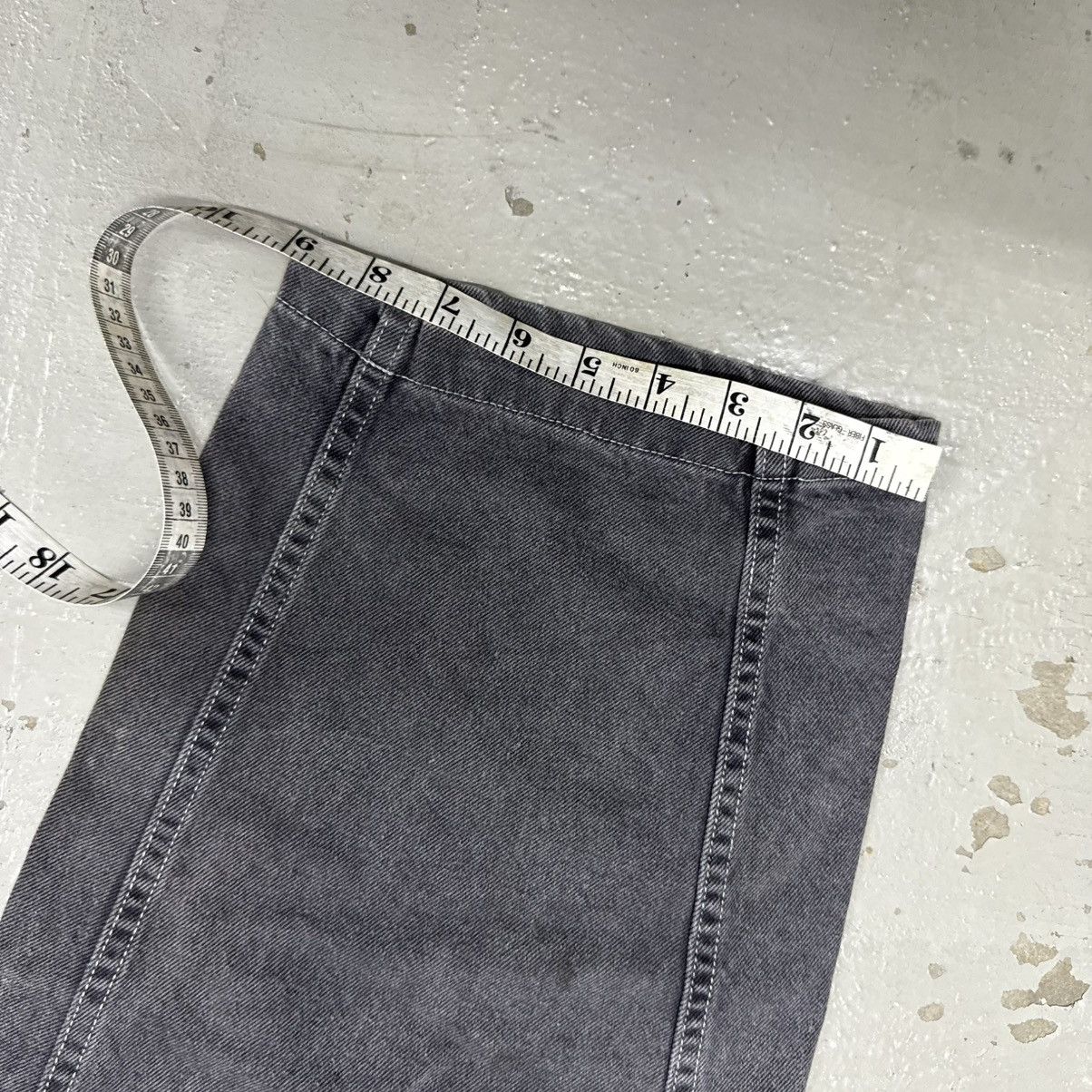 GU GU Japan Baggy Flare Jeans JNCO Size US 34 / EU 50 - 6 Thumbnail