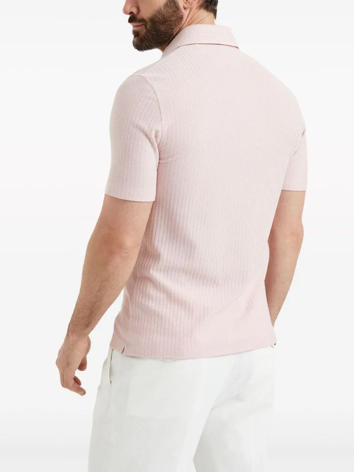 Brunello Cucinelli o1la1rc1a0325 Polo T-Shirt in Rose Size US S / EU 44-46 / 1 - 3 Thumbnail