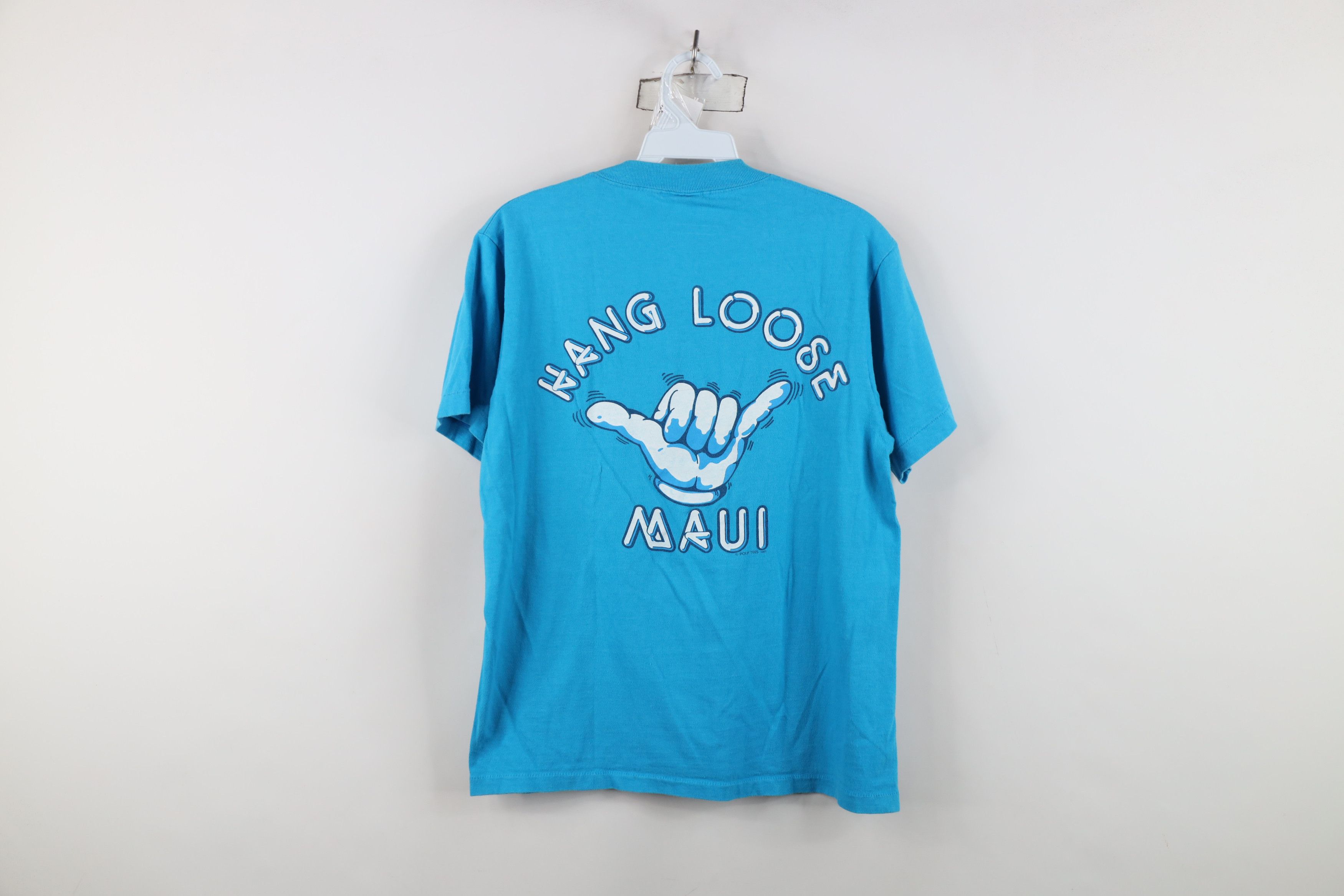 Vintage Vintage 80s Streetwear Hawaii Hang Loose Surfing T-Shirt USA Size M / US 6-8 / IT 42-44 - 11 Thumbnail