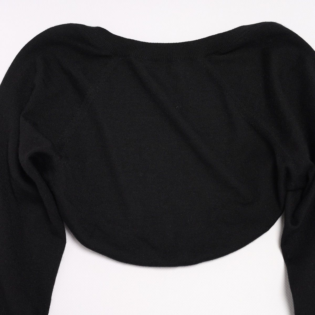 Alexander McQueen Alexander McQueen Black Shrug Bolero Cashmere Wool Silk Size M / US 6-8 / IT 42-44 - 13 Thumbnail