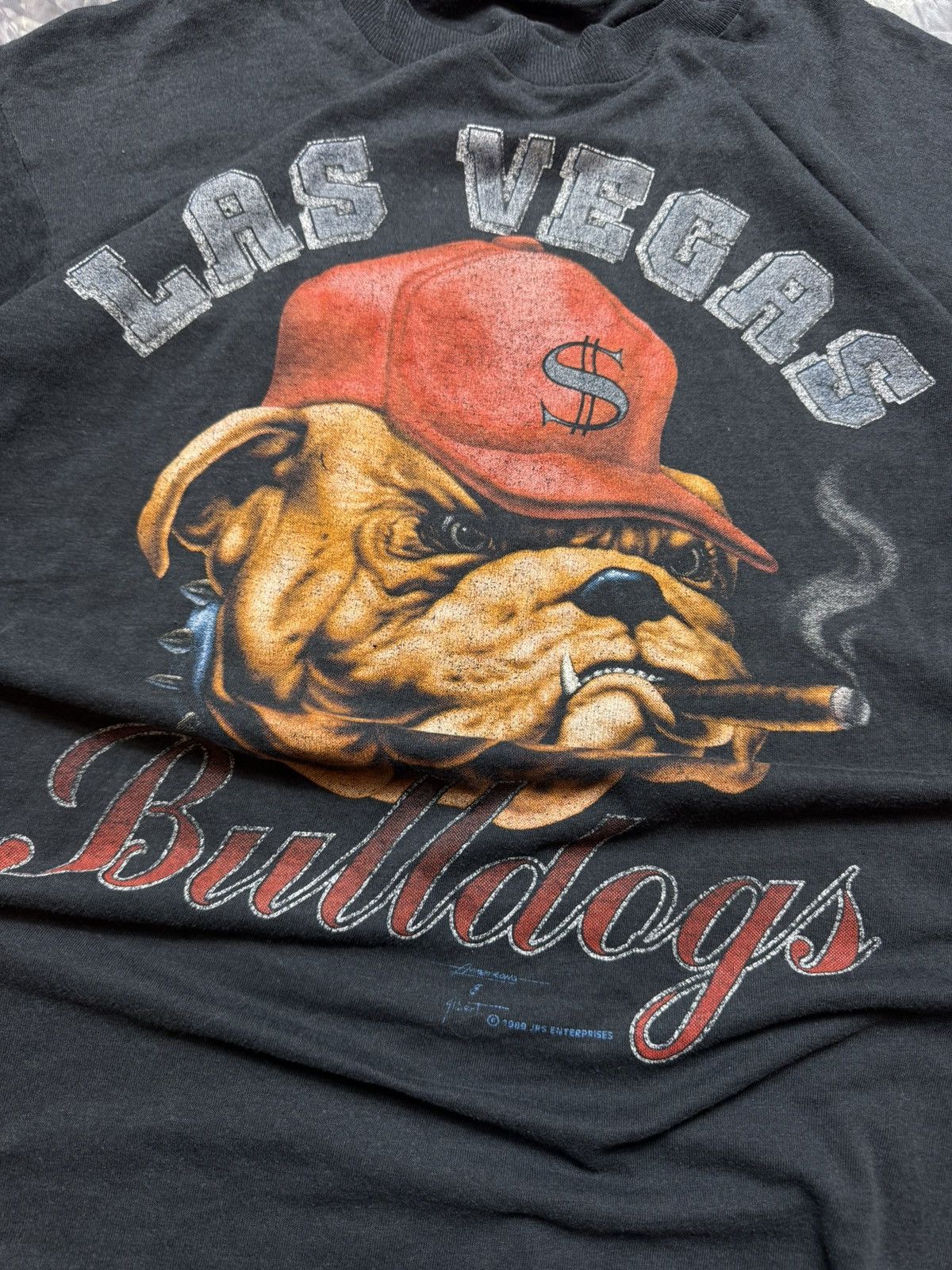 Vintage Vintage Las Vegas Bulldogs Boxy Tshirt Y2K Rap Retro Size US M / EU 48-50 / 2 - 2 Thumbnail