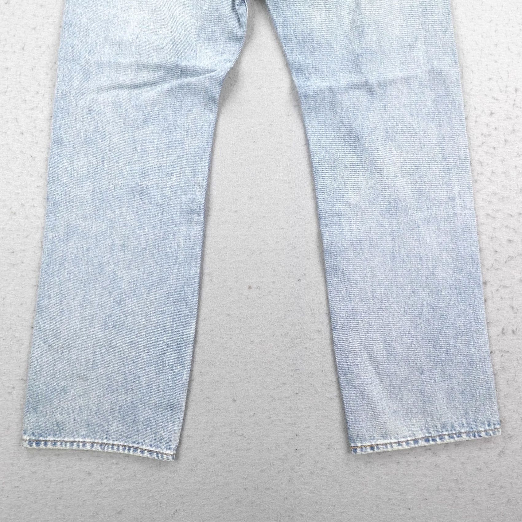 Levi's VINTAGE Levis 501 Jeans Mens 31x30 Light Blue Denim Button Fly 150th Peace Sign NEW Size US 31 - 7 Thumbnail
