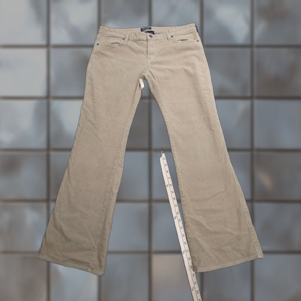 Ralph Lauren Ralph Lauren Pants Womens 14x32 Beige Corduroy Straight Leg Flat Front Cotton Size 36" / US 14 / IT 50 - 1 Thumbnail