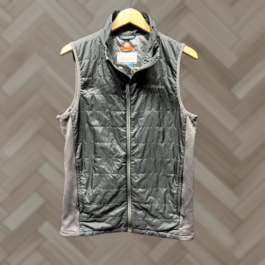 Vintage Columbia Vest Womens Small Black Omni Heat Puffer Jacket Full Zip Lightweight Shirt? Size S / US 4 / IT 40 - 1 Thumbnail