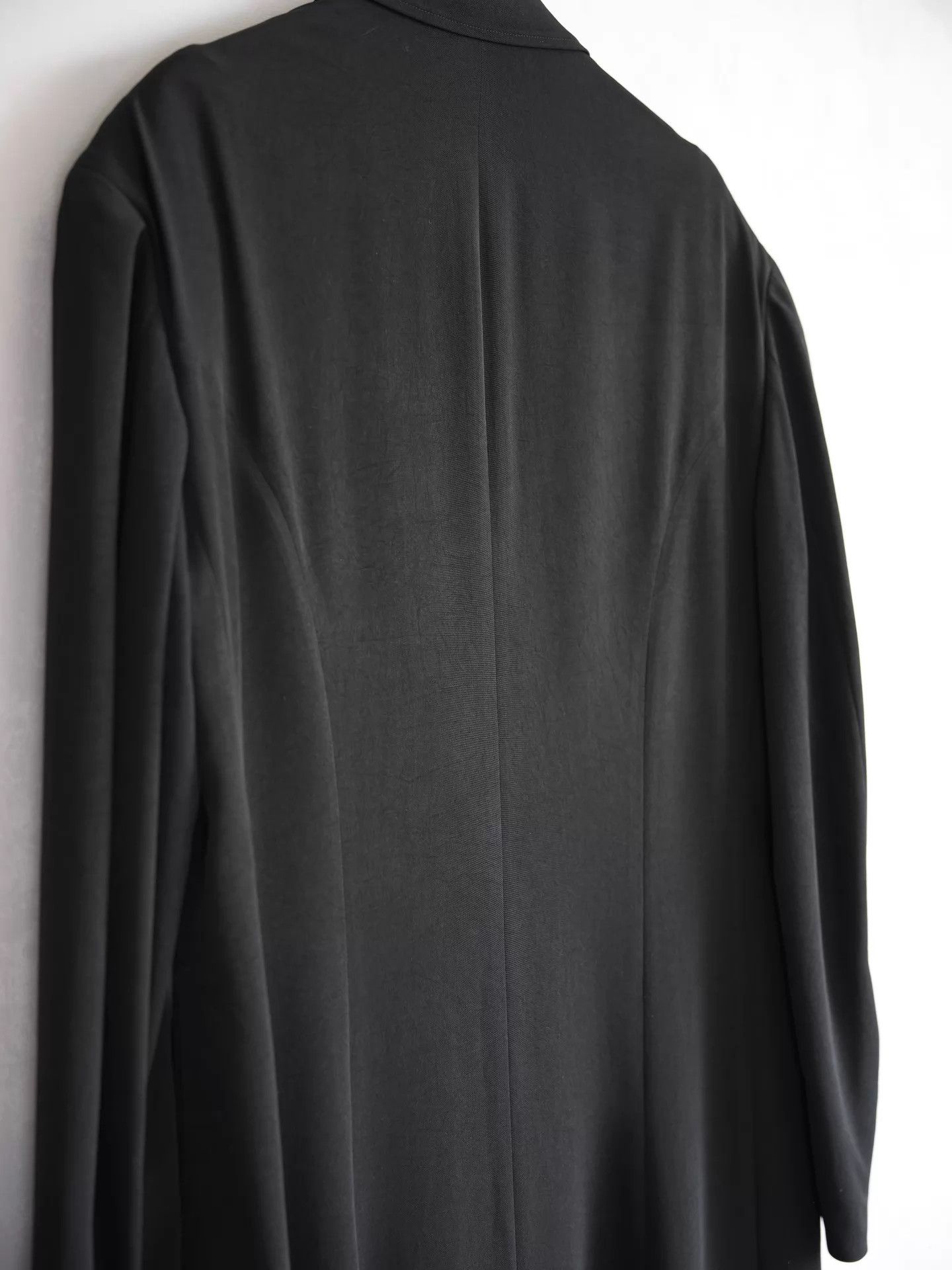 Yohji Yamamoto Yohji Yamamoto 24AW Monk Tux Back Pleat Triacetate Coat Size US L / EU 52-54 / 3 - 7 Thumbnail