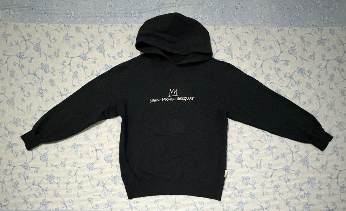 Jean-Michel Basquiat × Uniqlo Jean Michel Bisquiat Uniqlo Joe Wolcott Black Hoodies Size US L / EU 52-54 / 3 - 1 Thumbnail