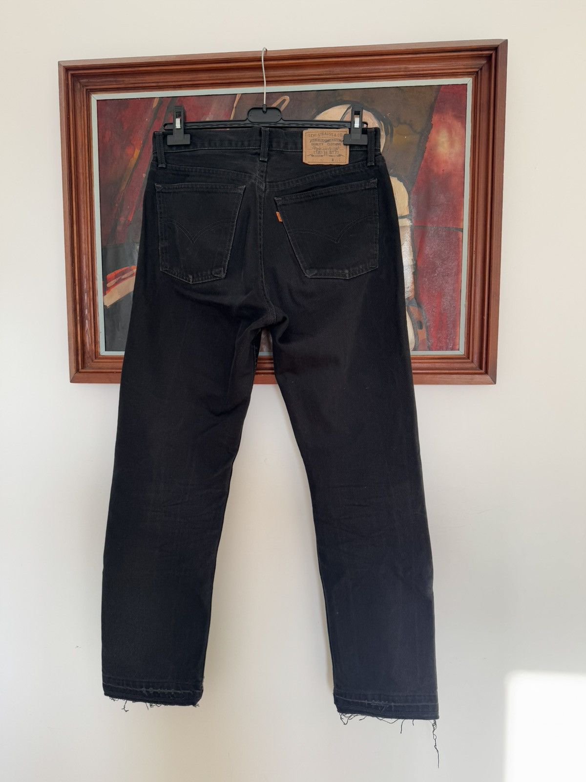 1997 Vintage 90s Levis Orange Tab 615 Denim Washed Black