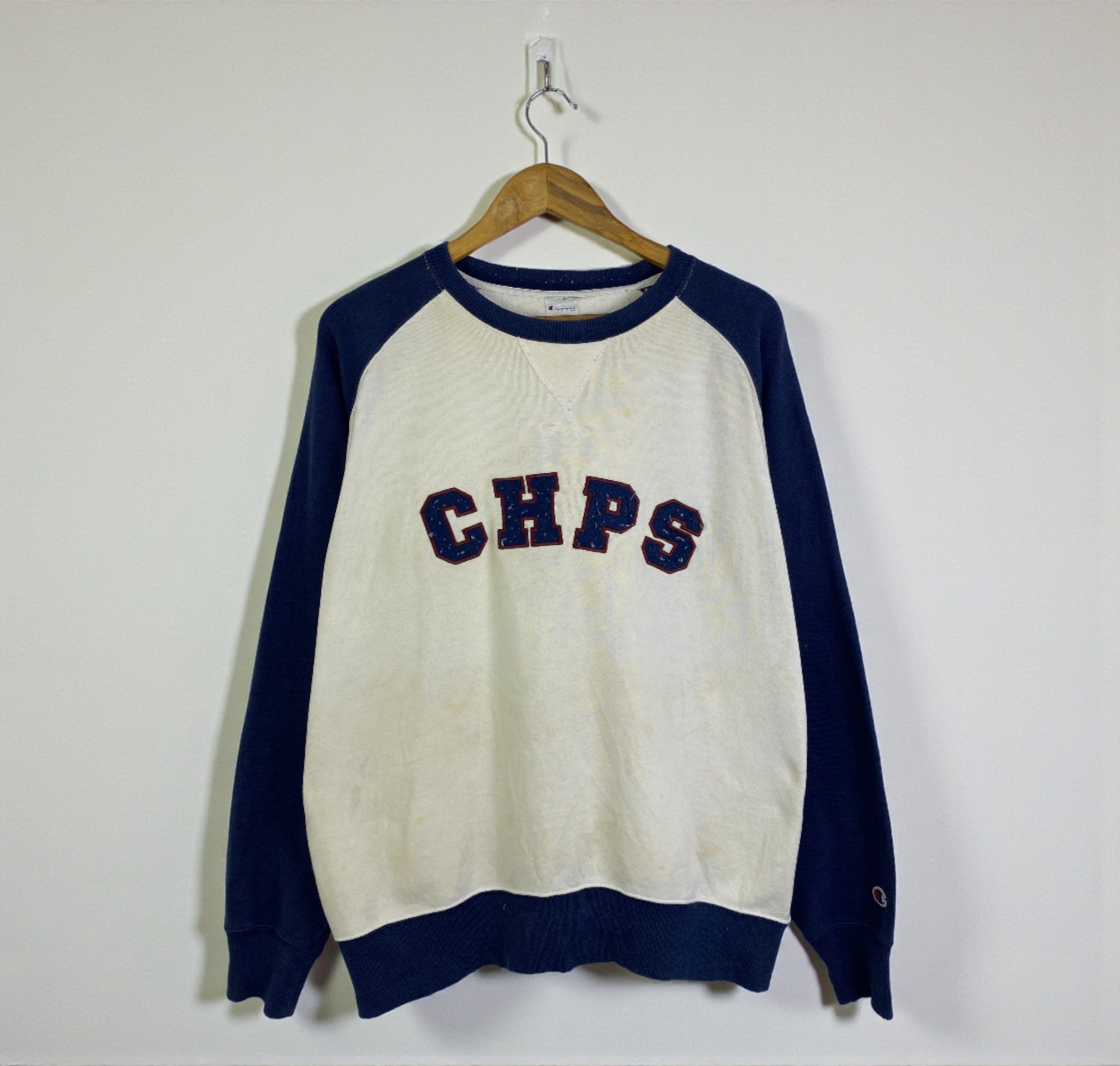 Champion Vintage Champion Wording Pullover Sweatshirt SH0314 Size US L / EU 52-54 / 3 - 1 Thumbnail