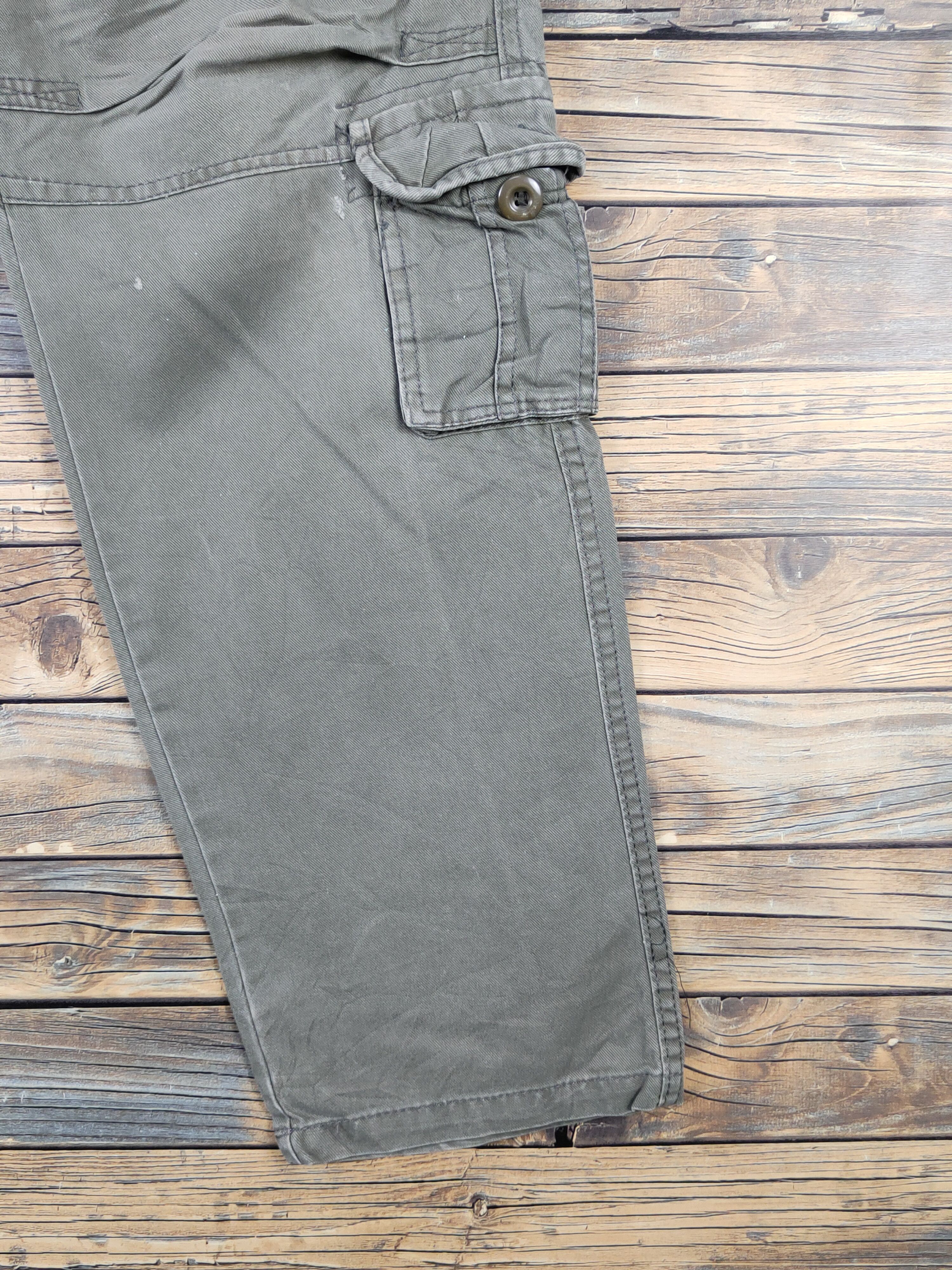 Japanese Brand Japanese Brand Olive Multipocket Tactical Cargo Pants #W1505 Size US 35 - 8 Thumbnail