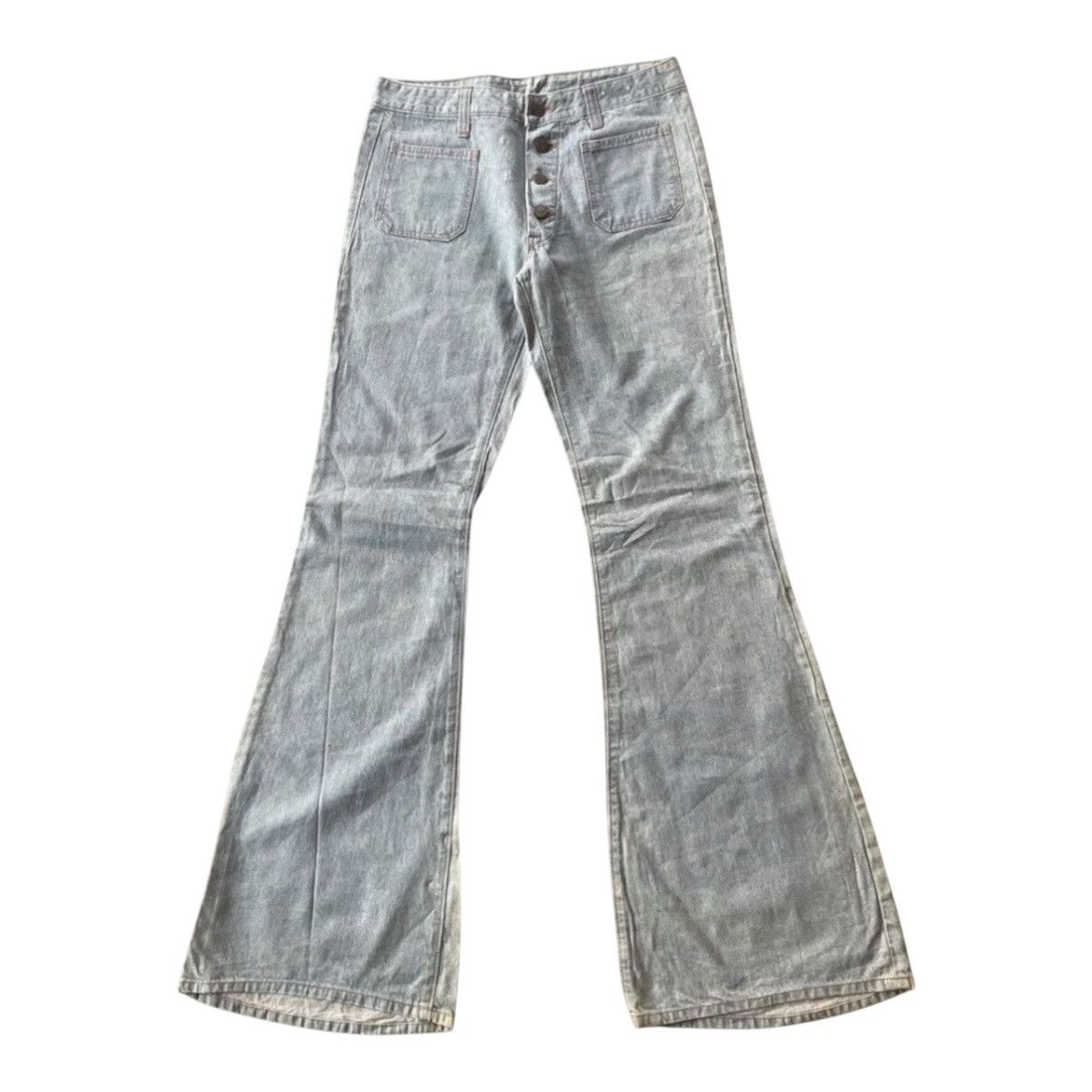 Japanese Brand Vintage Cactus Super Flare Punk LGB Style Jeans Size US 30 / EU 46 - 1 Thumbnail