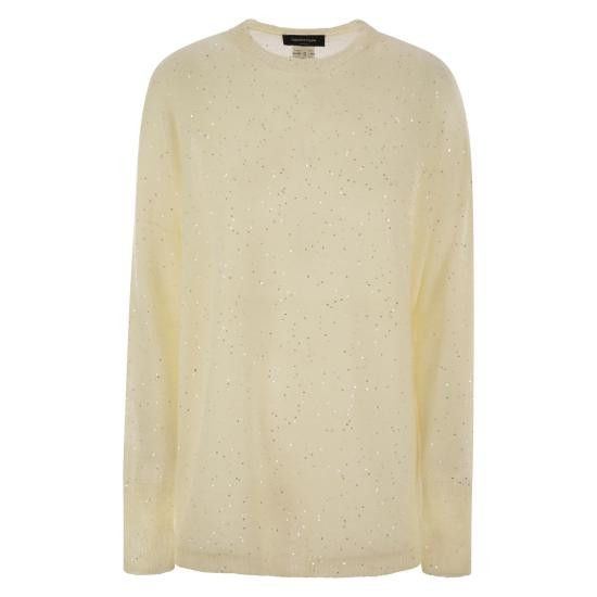 Fabiana Filippi FABIANA FILIPPI Women Sweater MAD265F081 WHITE Size XS / US 0-2 / IT 36-38 - 1 Thumbnail