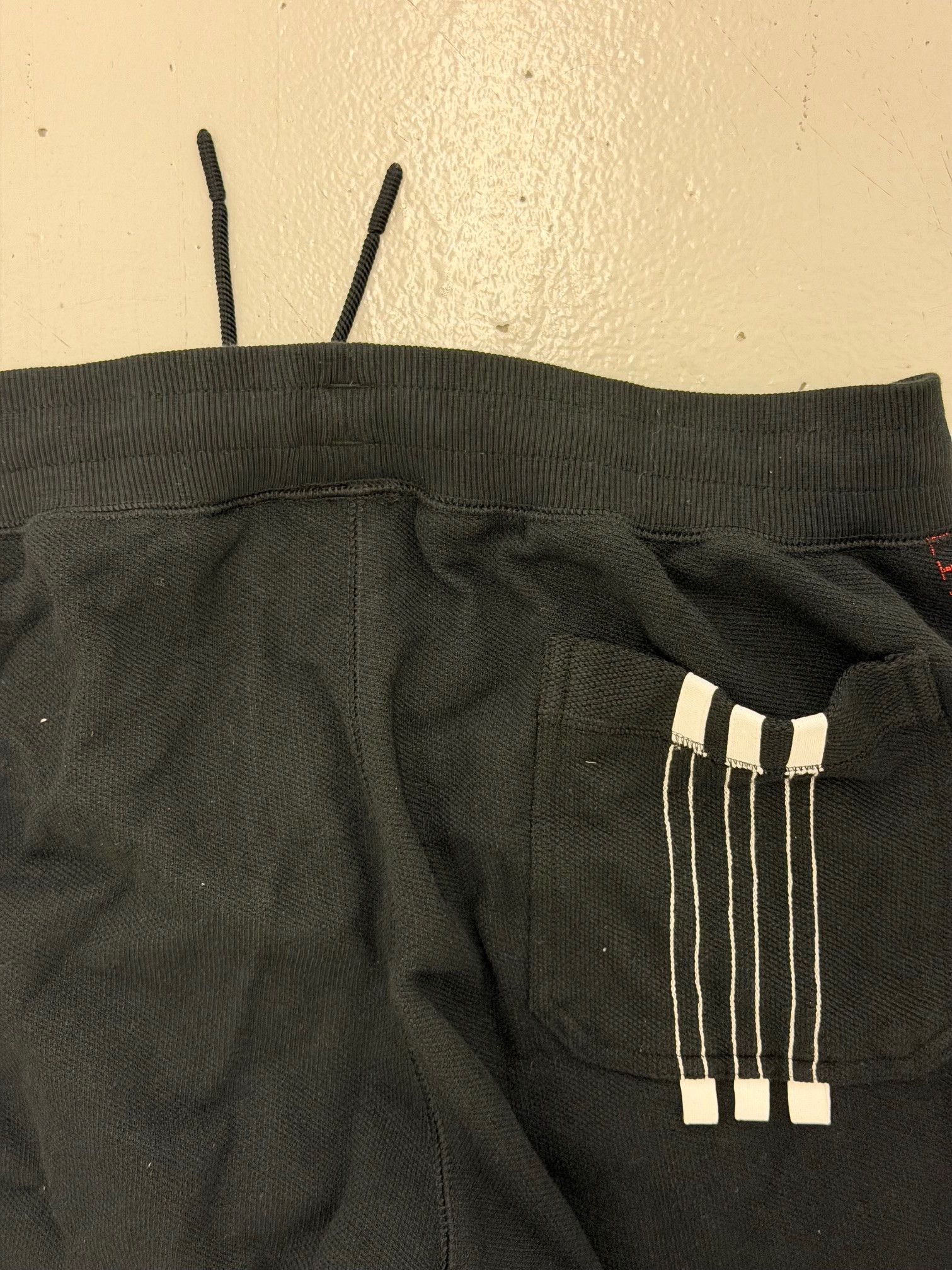 Adidas × Alexander Wang Iconic Jogger Pants in Black & Red Men's L Size US 34 / EU 50 - 7 Thumbnail