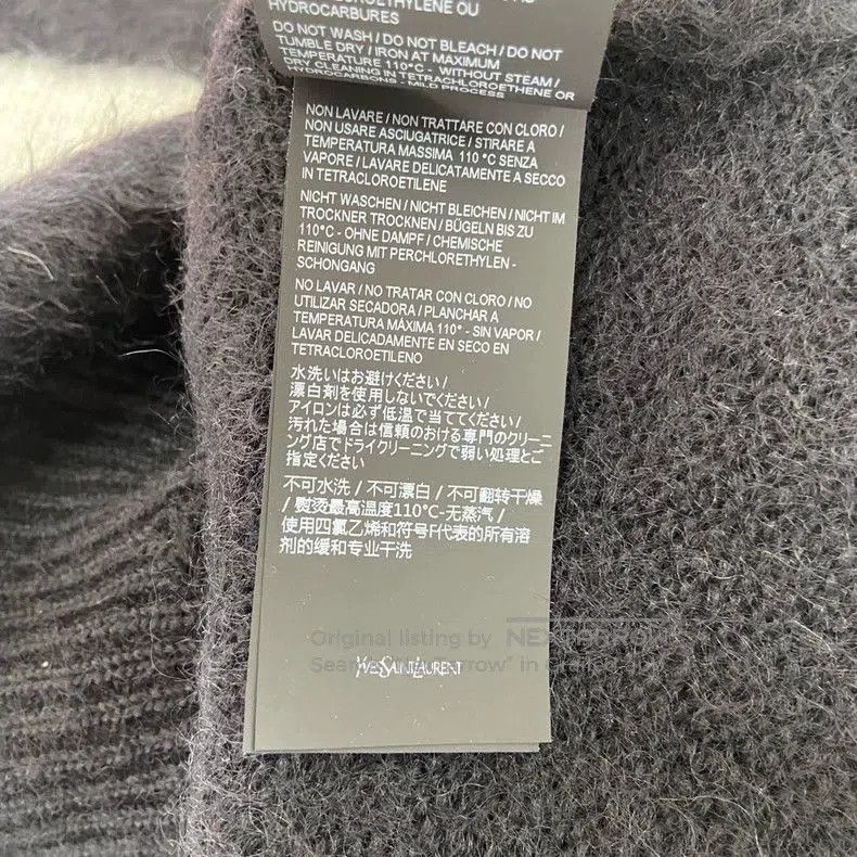 Saint Laurent Paris Saint Laurent Rabbit Pullover XL. Size US XL / EU 56 / 4 - 8 Thumbnail