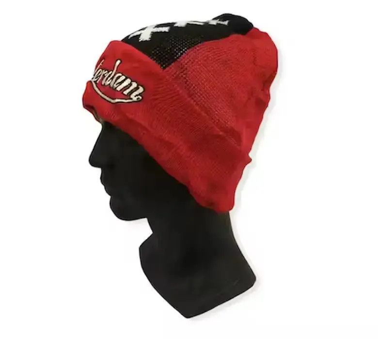 Vintage Vintage Amsterdam Spell Out Beanie Hat Size ONE SIZE - 2 Thumbnail