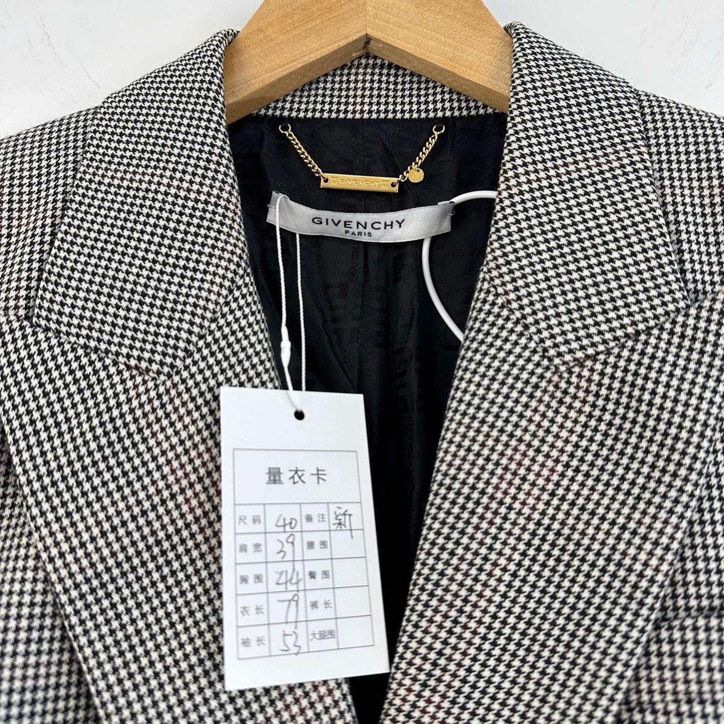 Givenchy Givenchy Checkered Blazer Size 40 Size US XXS / EU 40 - 3 Thumbnail