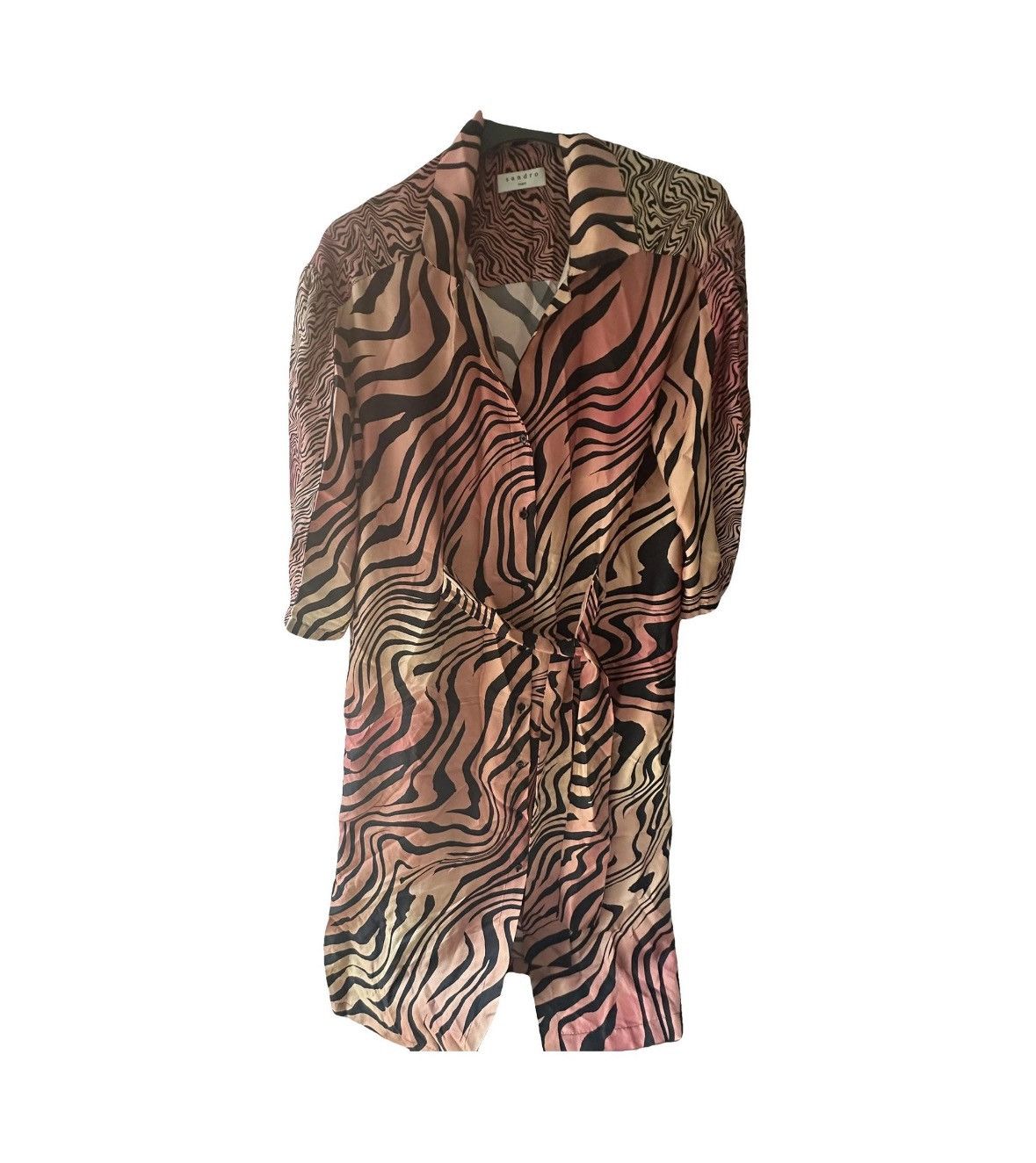 Sandro Sandro Silk Midi Dress Size XS / US 0-2 / IT 36-38 - 4 Thumbnail