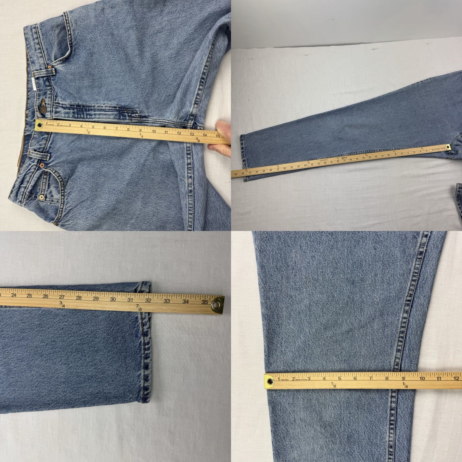 Levi's VINTAGE Levi's 15951 Jeans Womens 14 Long Relaxed Tapered Fit Made In USA 90s Size 36" / US 14 / IT 50 - 8 Thumbnail