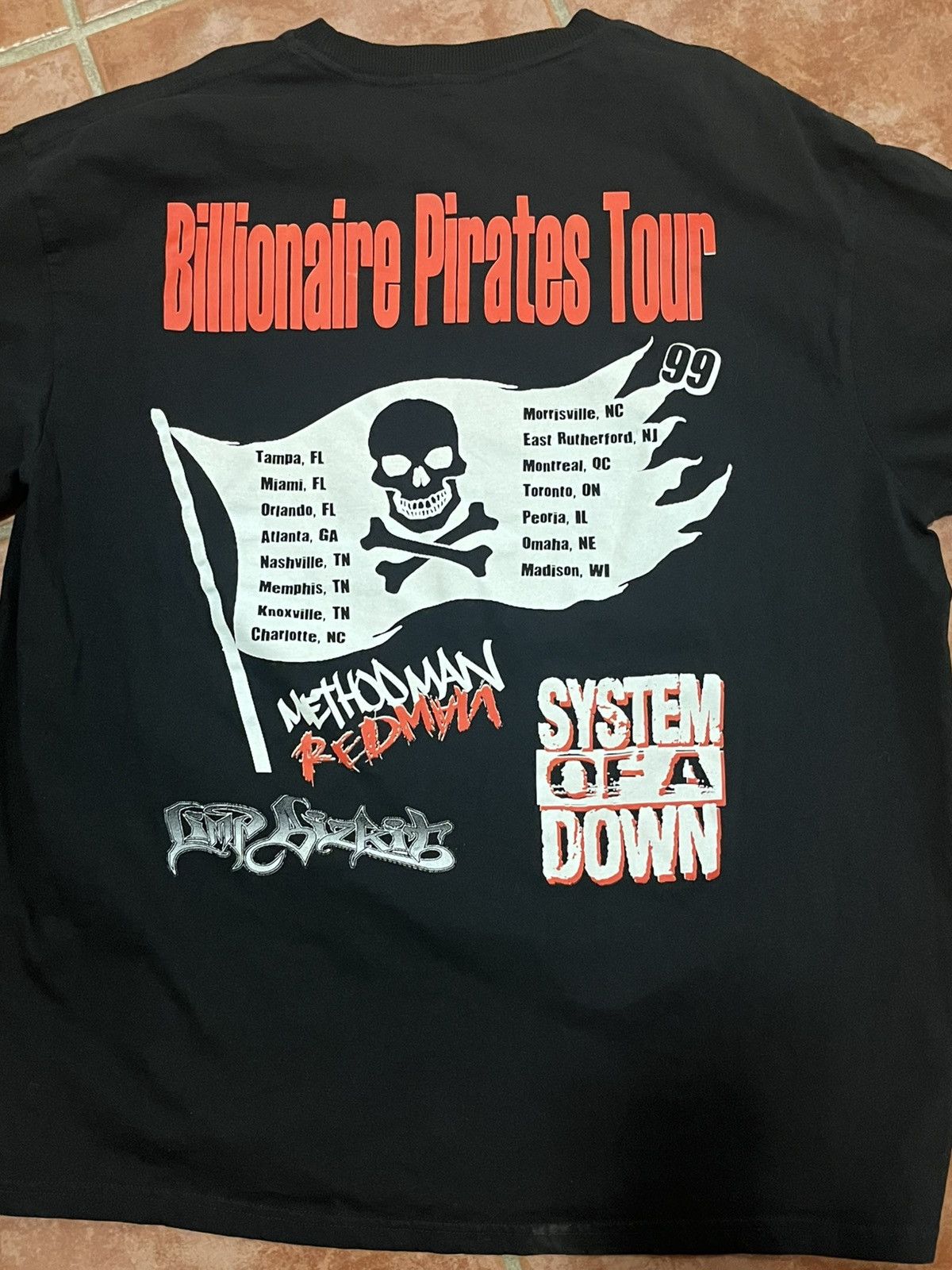 Vintage Vintage 1999 Limp Bizkit System Of A Down Billionaire Pirate Size US XL / EU 56 / 4 - 8 Thumbnail