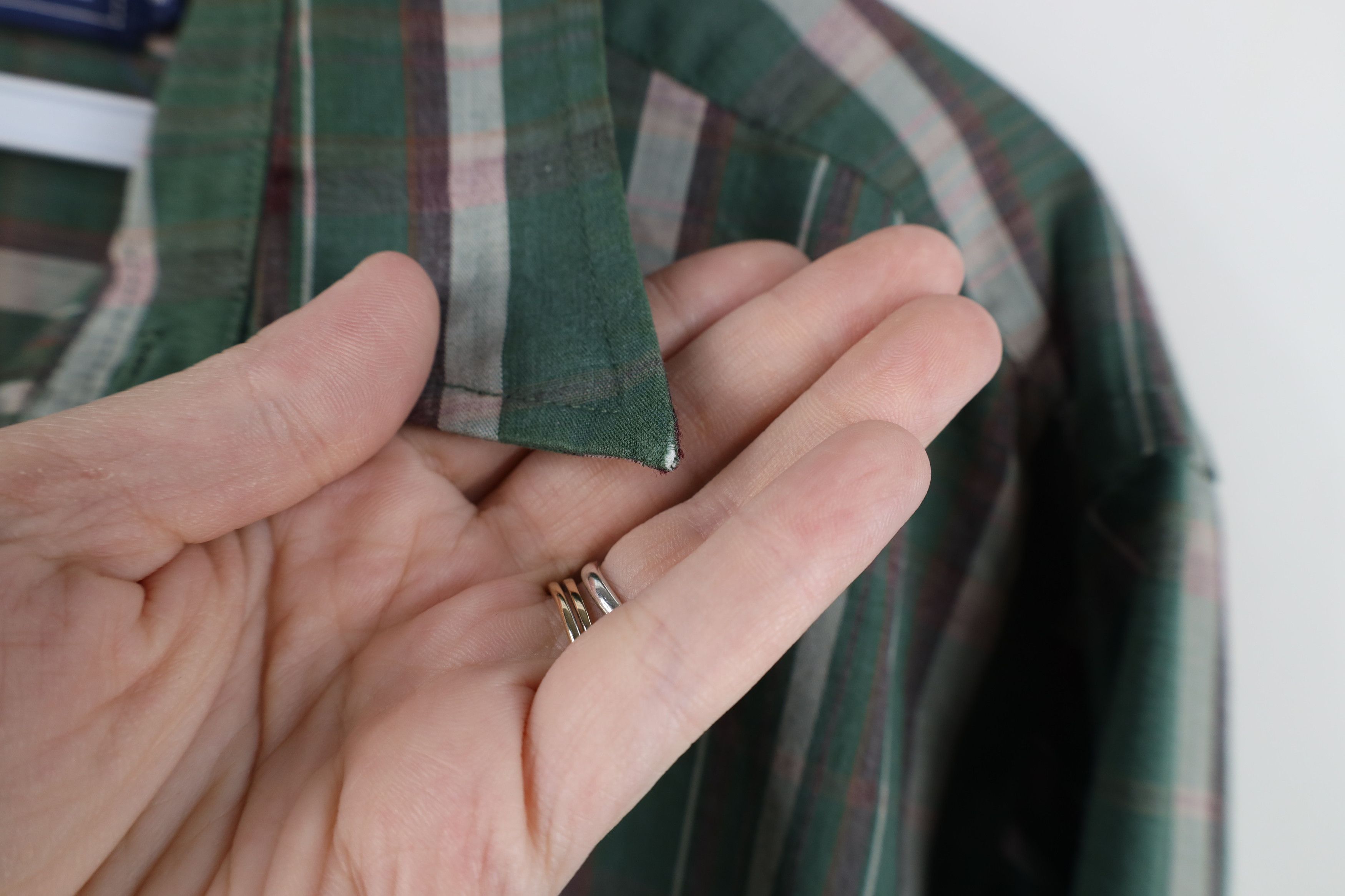 Vintage Vintage 90s Streetwear Collared Button Shirt Green Plaid Size US M / EU 48-50 / 2 - 6 Thumbnail