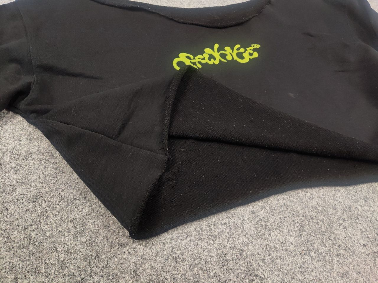 Vintage OFF-WHITE Opposite Arrow Handmad cropped sweatshirt crop top Size L / US 10 / IT 46 - 10 Thumbnail