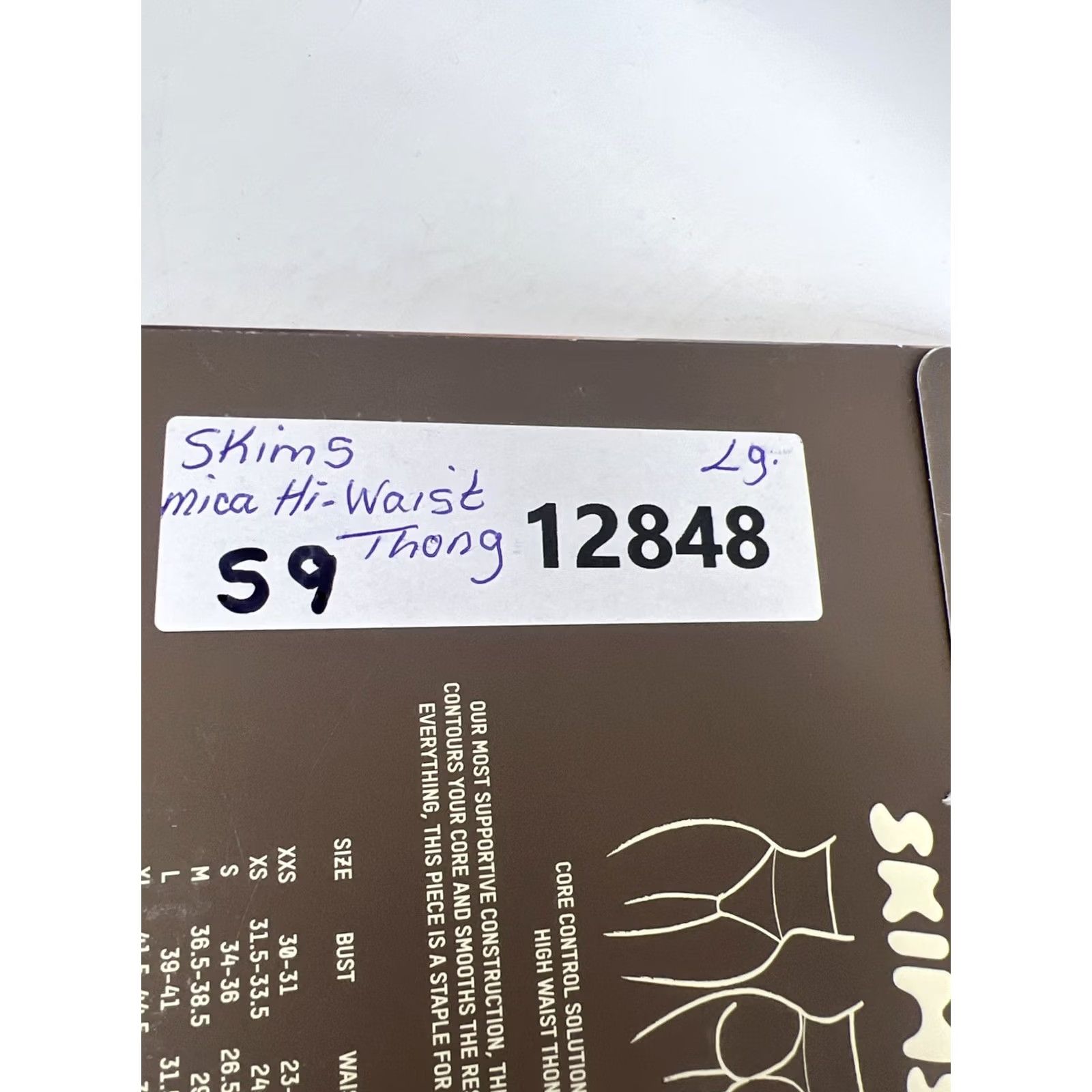 SKIMS Skims Seamless Core Control High Waist Thong Women L Mica Nylon PN-THG-3377 Beige Size ONE SIZE - 7 Thumbnail