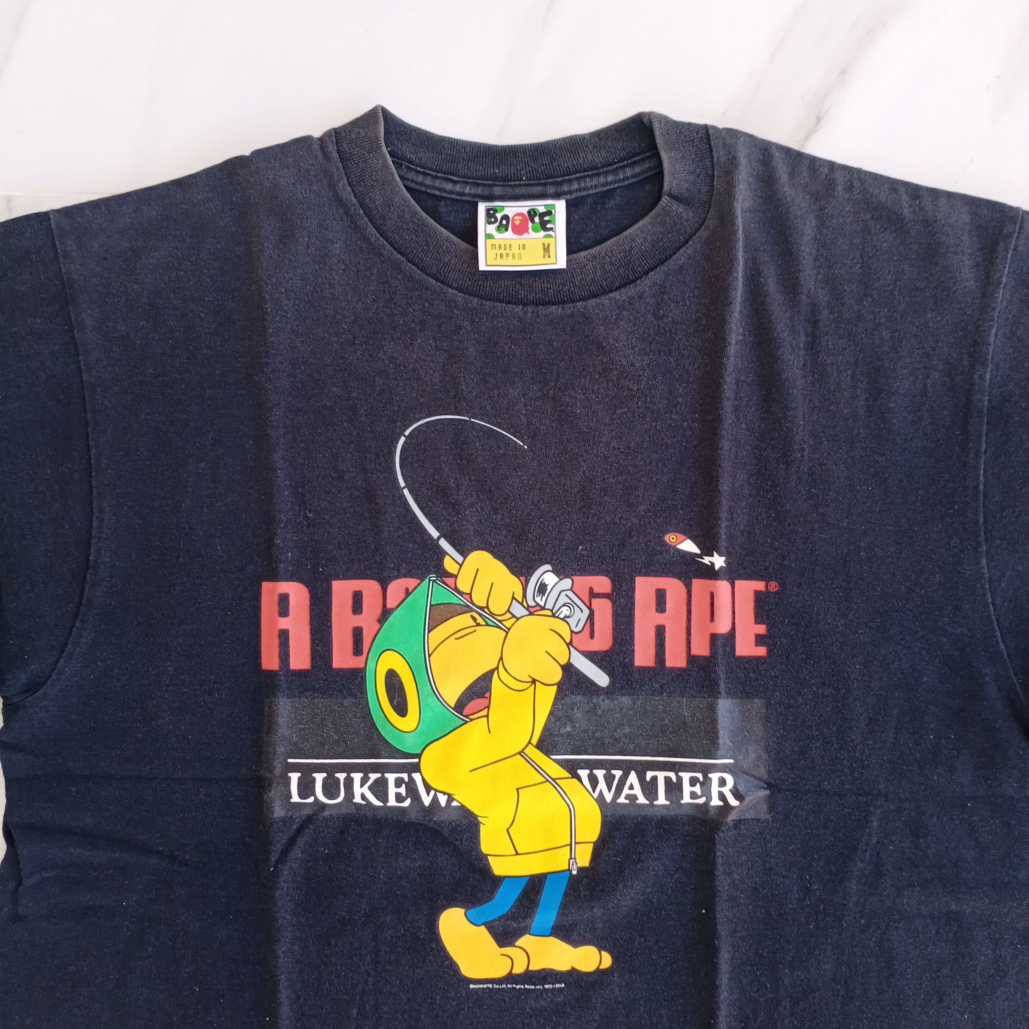 Bape Bape 2008 lukewarm water fishing a bathing ape size M black Size US M / EU 48-50 / 2 - 2 Thumbnail