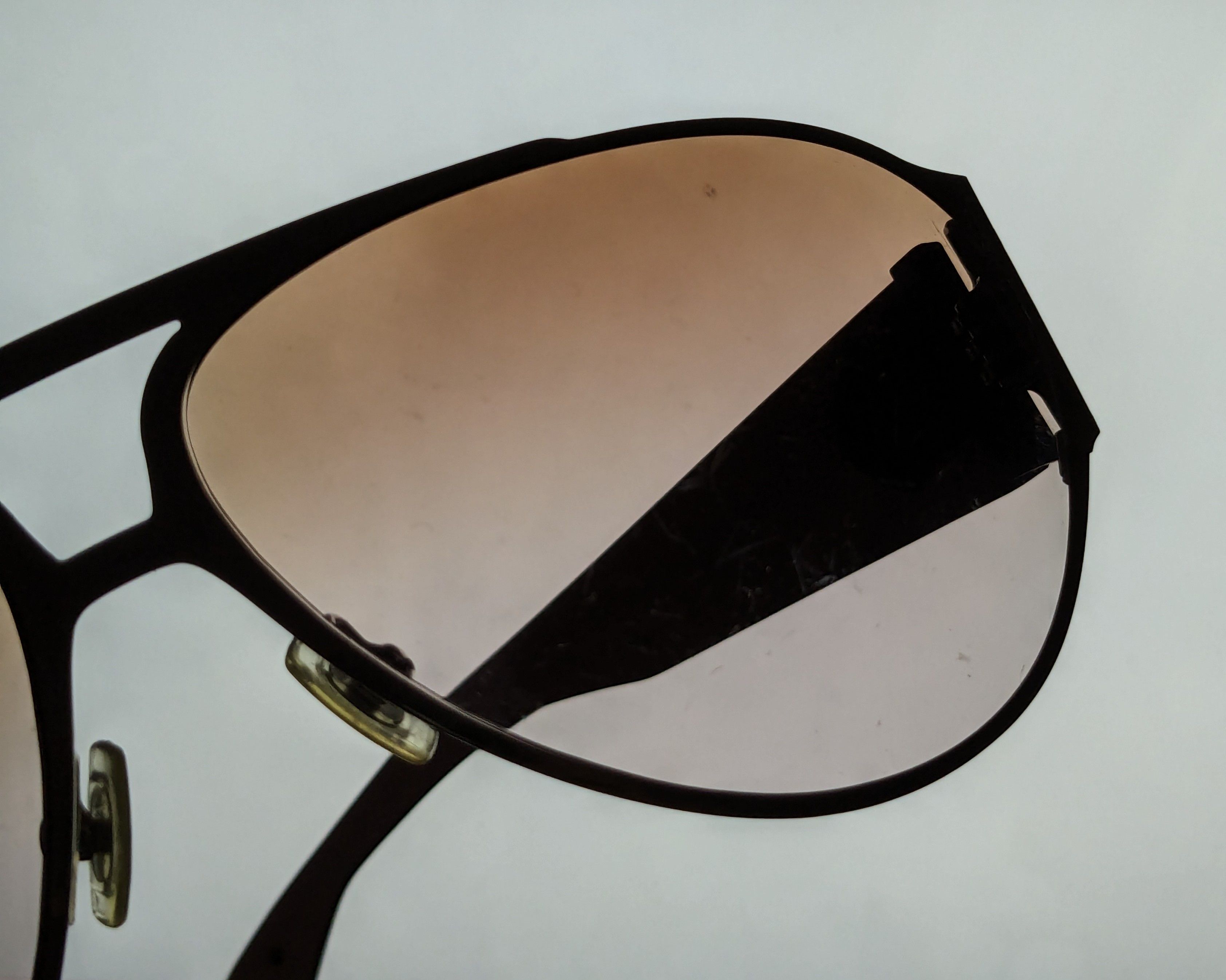 Chrome Hearts Chrome Hearts Backdoor Sunglasses Pink Brown Oval Oversized Size ONE SIZE - 16 Thumbnail