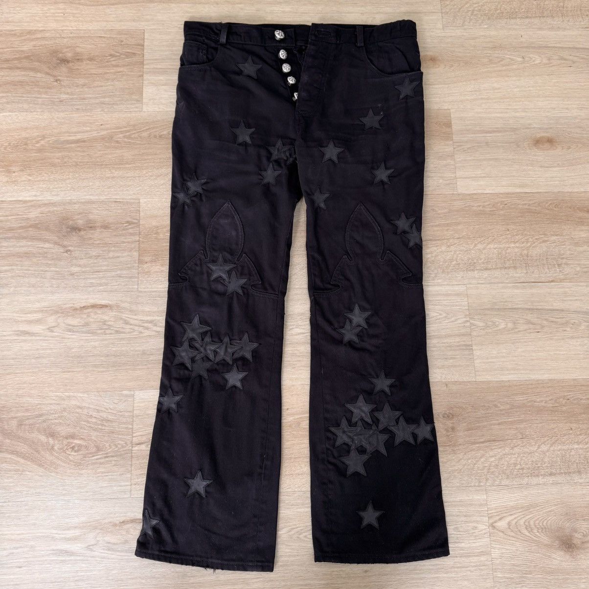 Chrome Hearts 71 Star Patches One of One Jeans