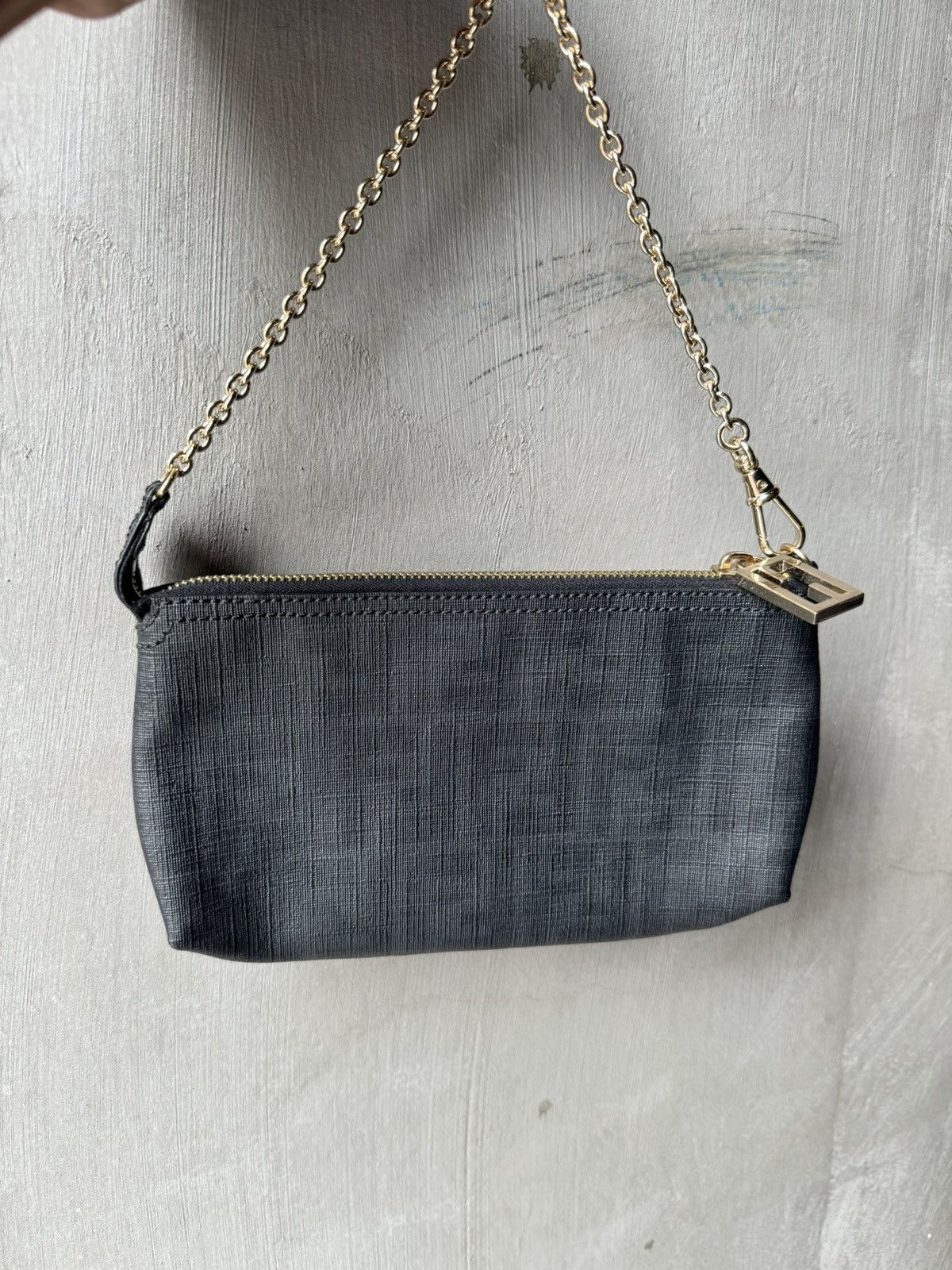Fendi Fendi Black Zucca Coated Canvas Accessories Pochette Size ONE SIZE - 3 Thumbnail