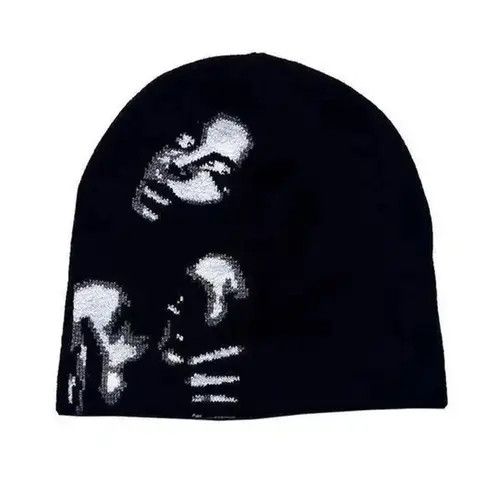 Handmade × Japanese Brand Beanie Versatile Printed Size ONE SIZE - 1 Thumbnail