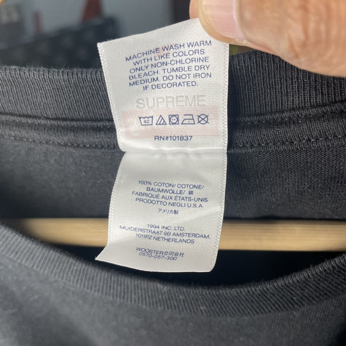 Supreme Supreme Static black tee Size US XL / EU 56 / 4 - 4 Thumbnail