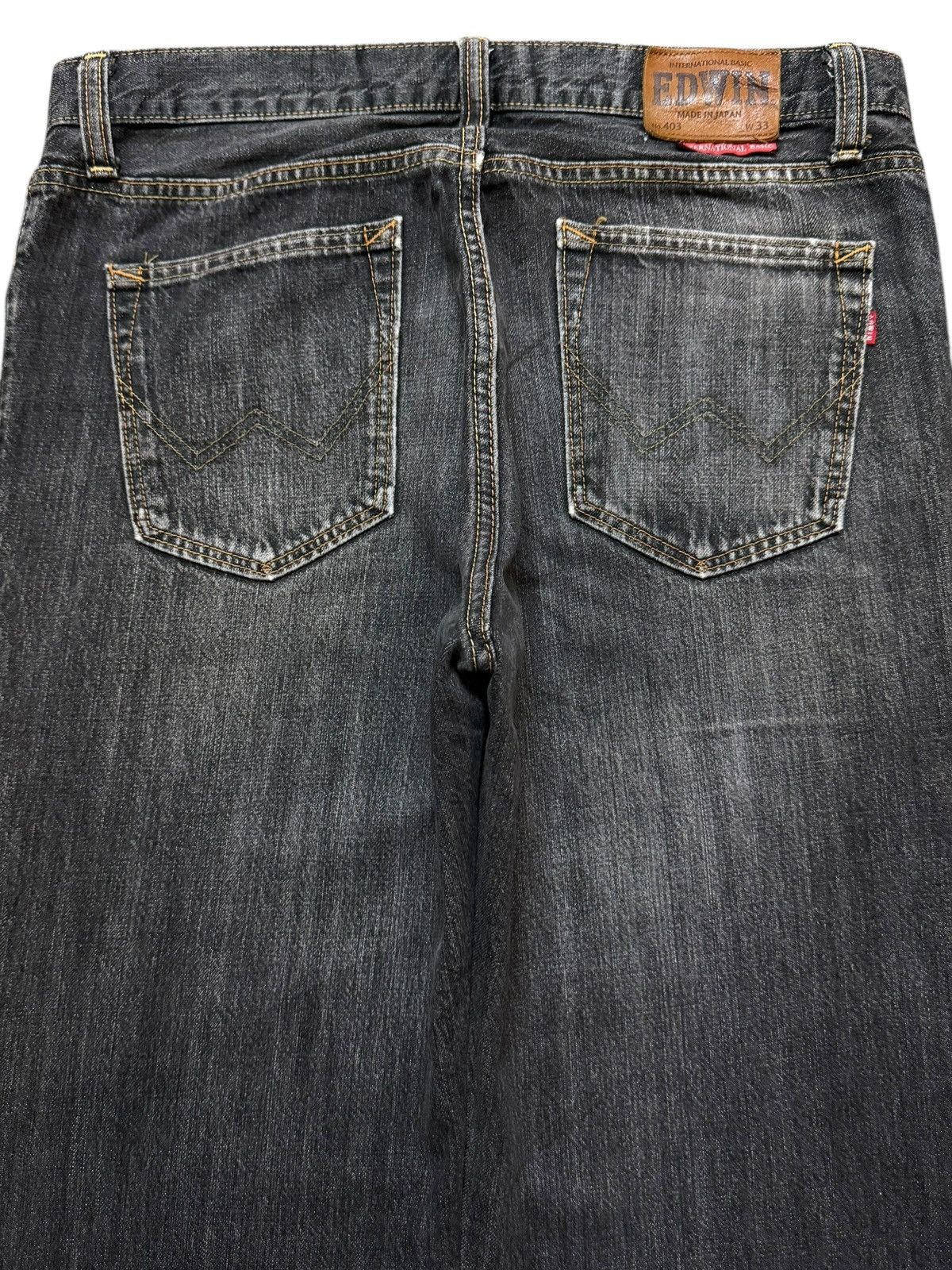 Edwin Vintage 90s Japan Edwin 403 Denim Faded Wash Straight Leg Size US 33 - 4 Thumbnail
