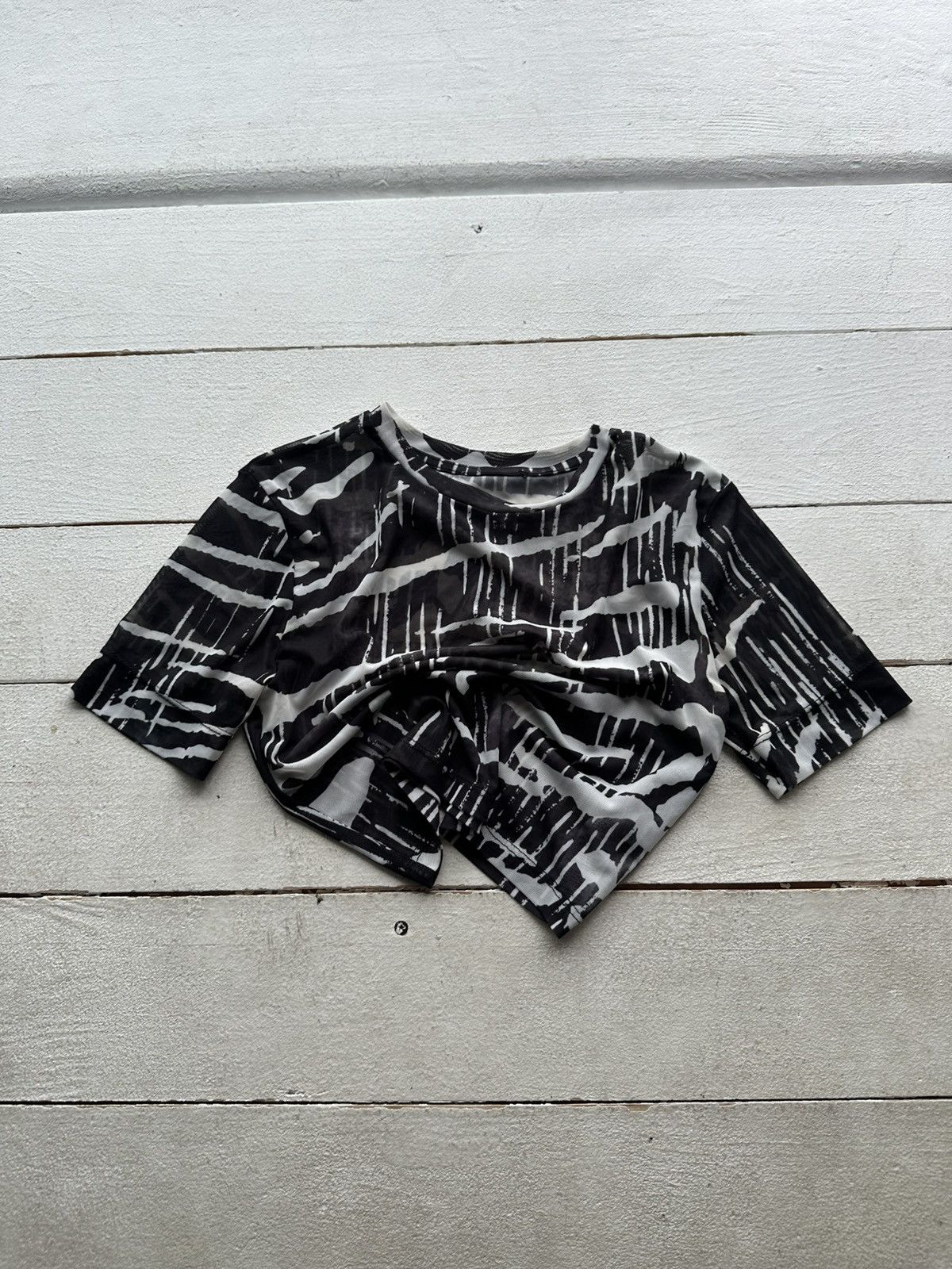 Designer 🚨 Save The Queen Jean Paul Gaultier STYLE! MeshBlouses Size XS / US 0-2 / IT 36-38 - 1 Thumbnail