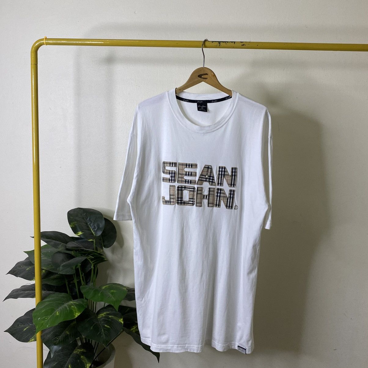 Sean John Vintage Y2K Sean John Burberry Nova Check Style Spell Out T Size US XL / EU 56 / 4 - 1 Thumbnail