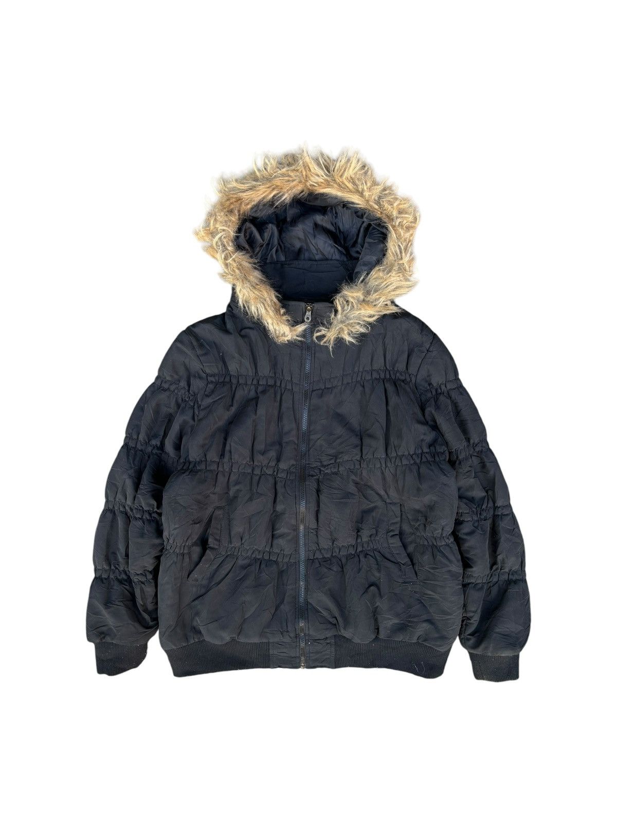 If Six Was Nine × Issey Miyake × Le Grande Bleu (L.G.B.) Inspired Issey Miyake ifsixwasnine lgb style fur jacket vtg Size US XL / EU 56 / 4 - 1 Thumbnail