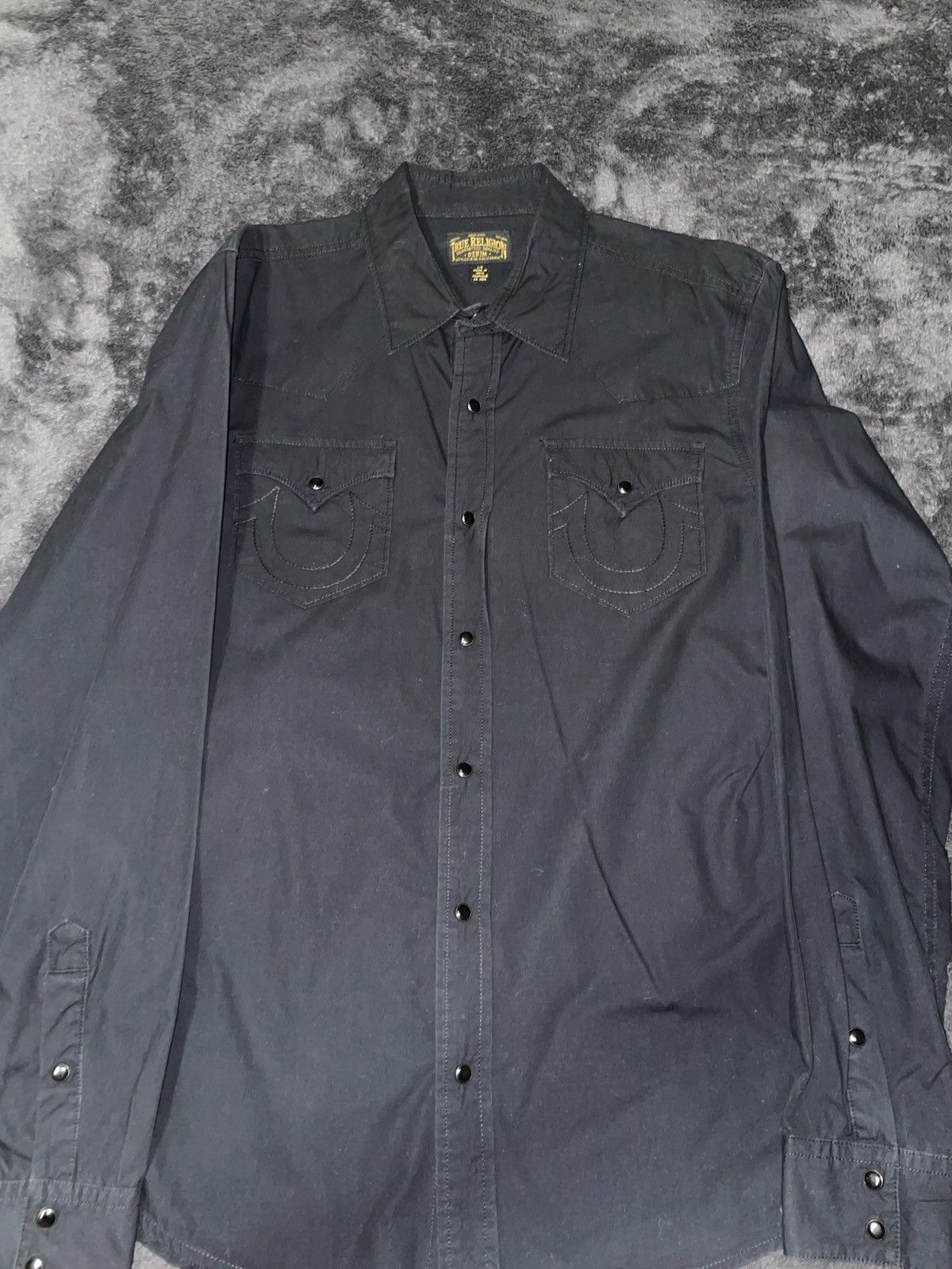 True Religion Mens true religion button down Size US L / EU 52-54 / 3 - 1 Thumbnail