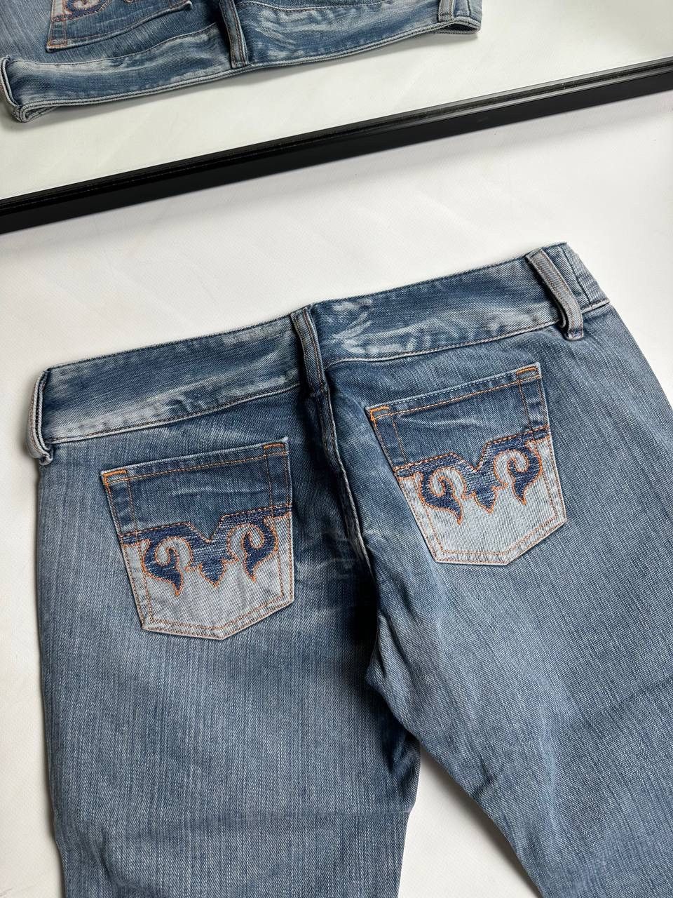 If Six Was Nine Y2K Opium LGB Style Diesel Flared Japan Jeans🔥 Size 29" - 6 Thumbnail