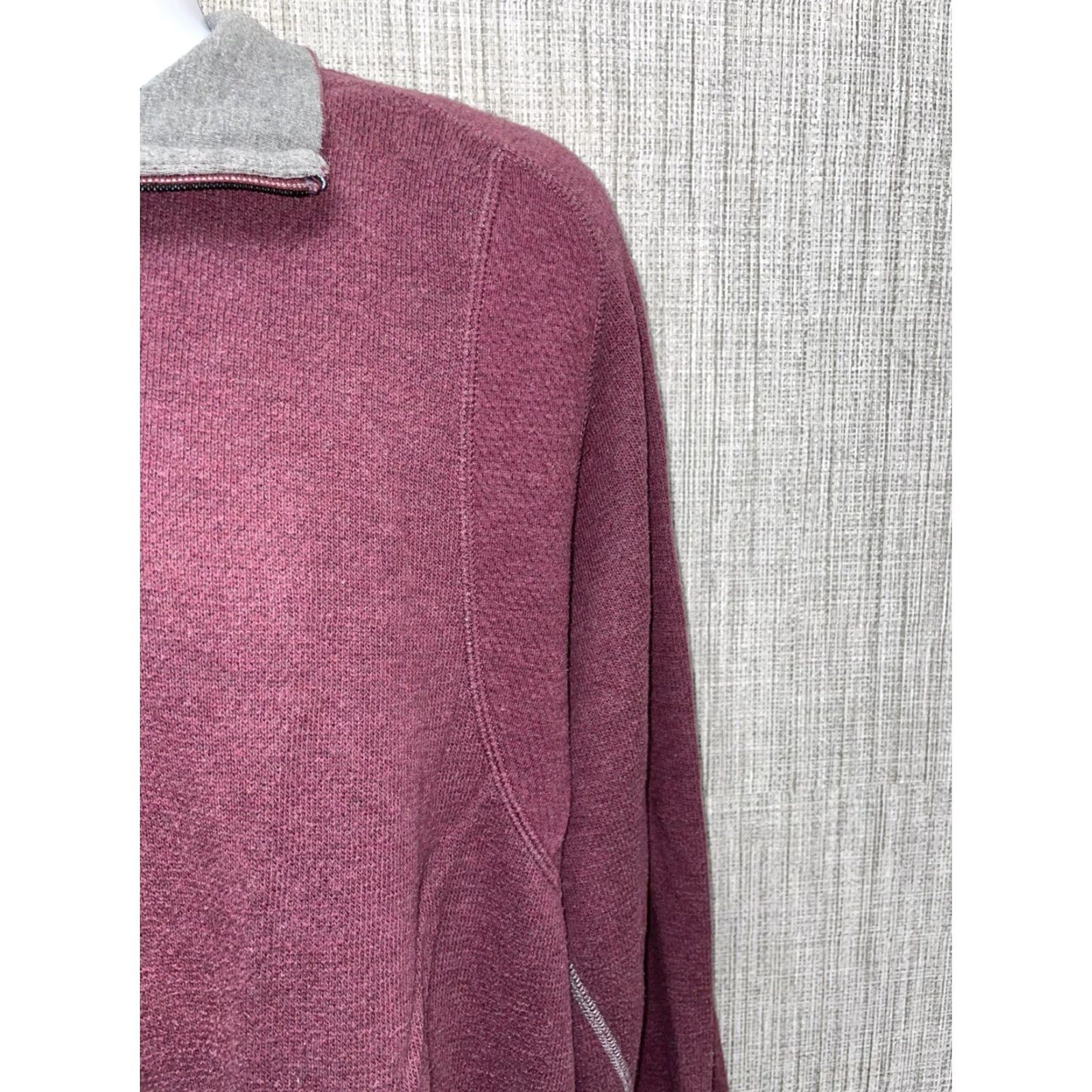 Tommy Bahama Tommy Bahama Half Zip Pullover L Mens 100% Cotton Light Maroon Red Zip Sweater Size US L / EU 52-54 / 3 - 3 Thumbnail