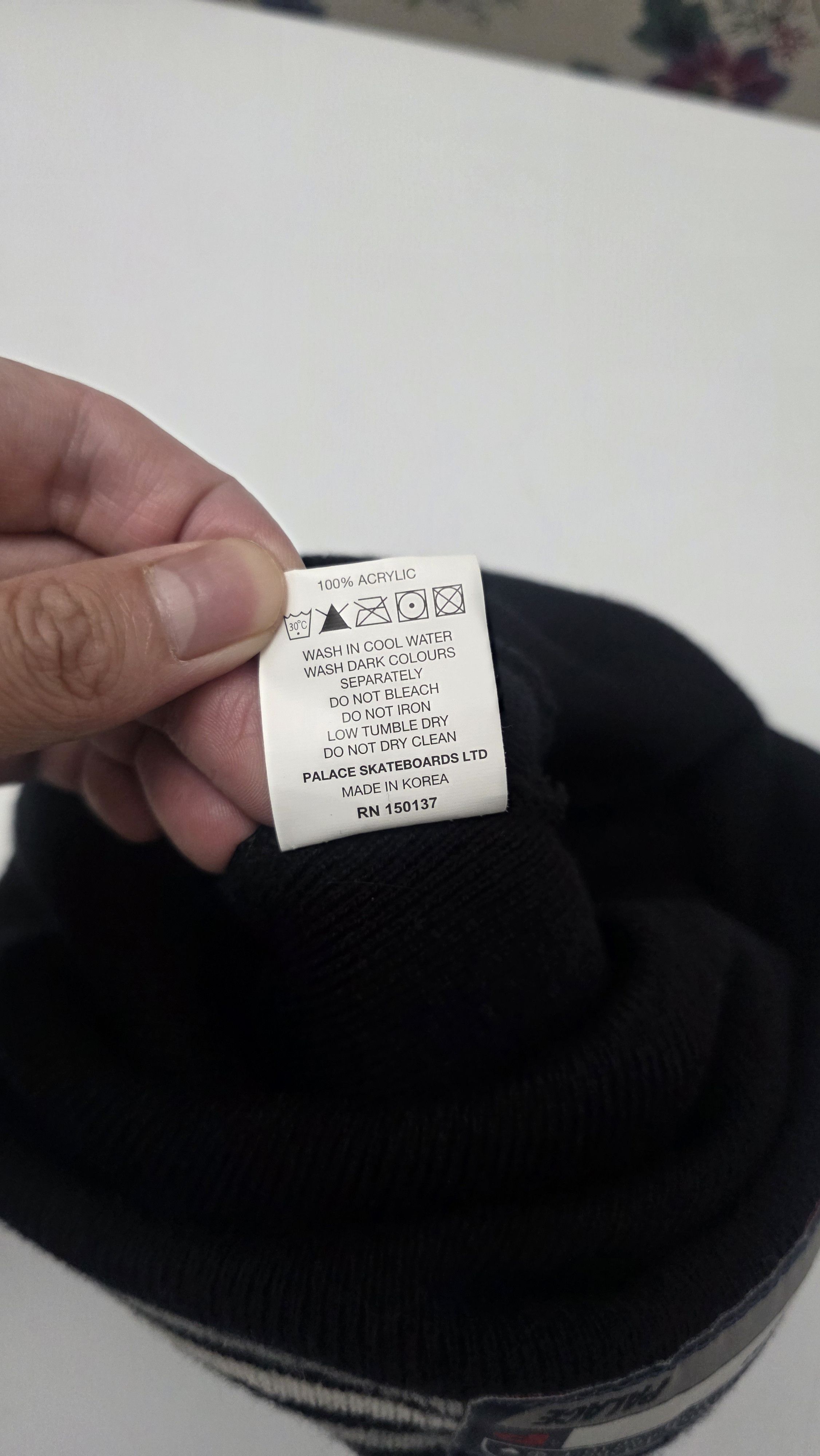 Palace Palace College Beanie 'Black' Size ONE SIZE - 5 Thumbnail
