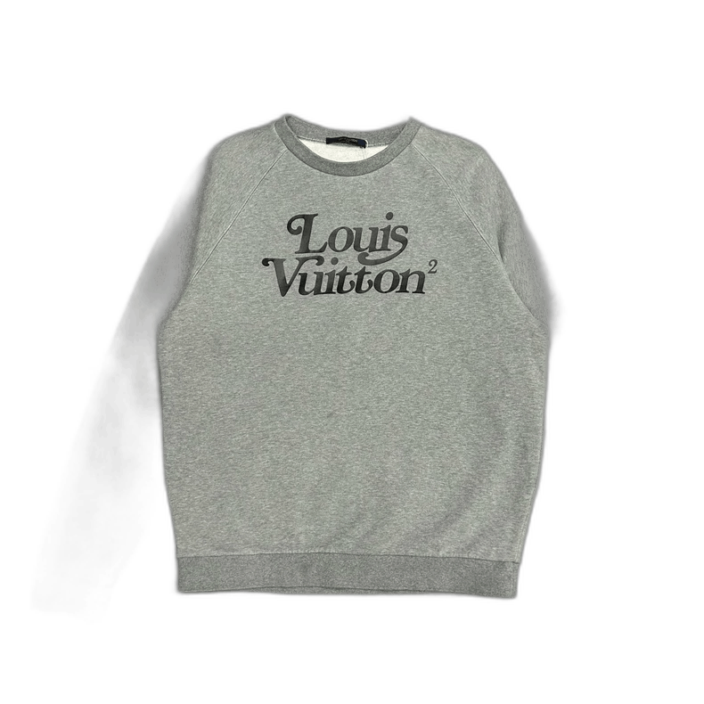 Louis Vuitton Louis Vuitton Gray Logo Sweatshirt NIGO Collaboration Size US XL / EU 56 / 4 - 1 Thumbnail
